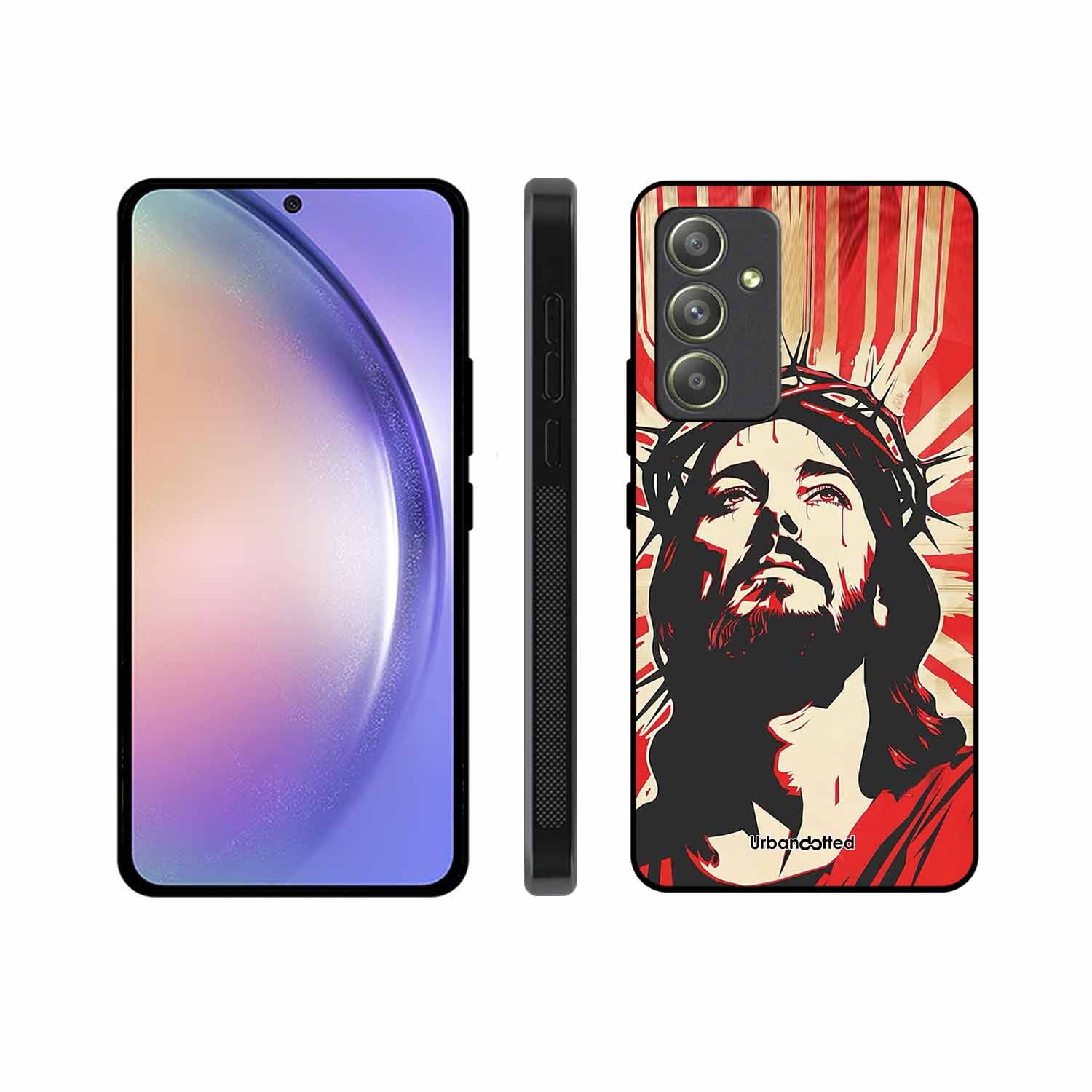 Spiritual Art Glass Case For Samsung A54