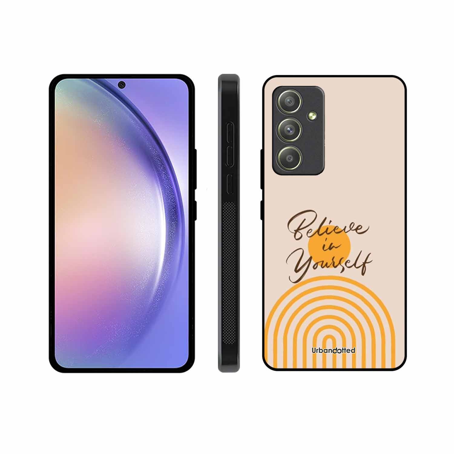 Believe In Yourself Rainbow Glass Case For Samsung A54