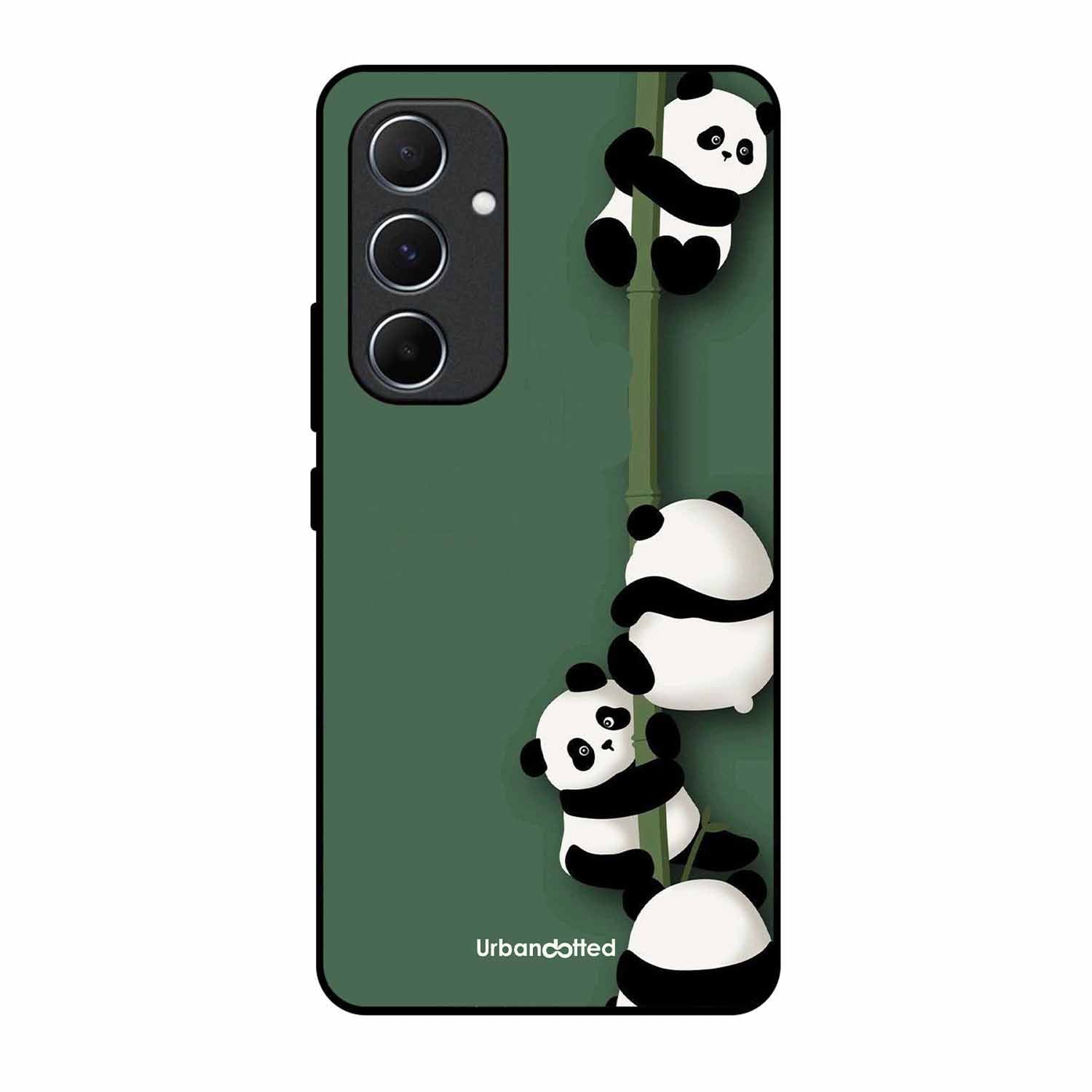 Climbing Pandas Glass Case For Samsung A55