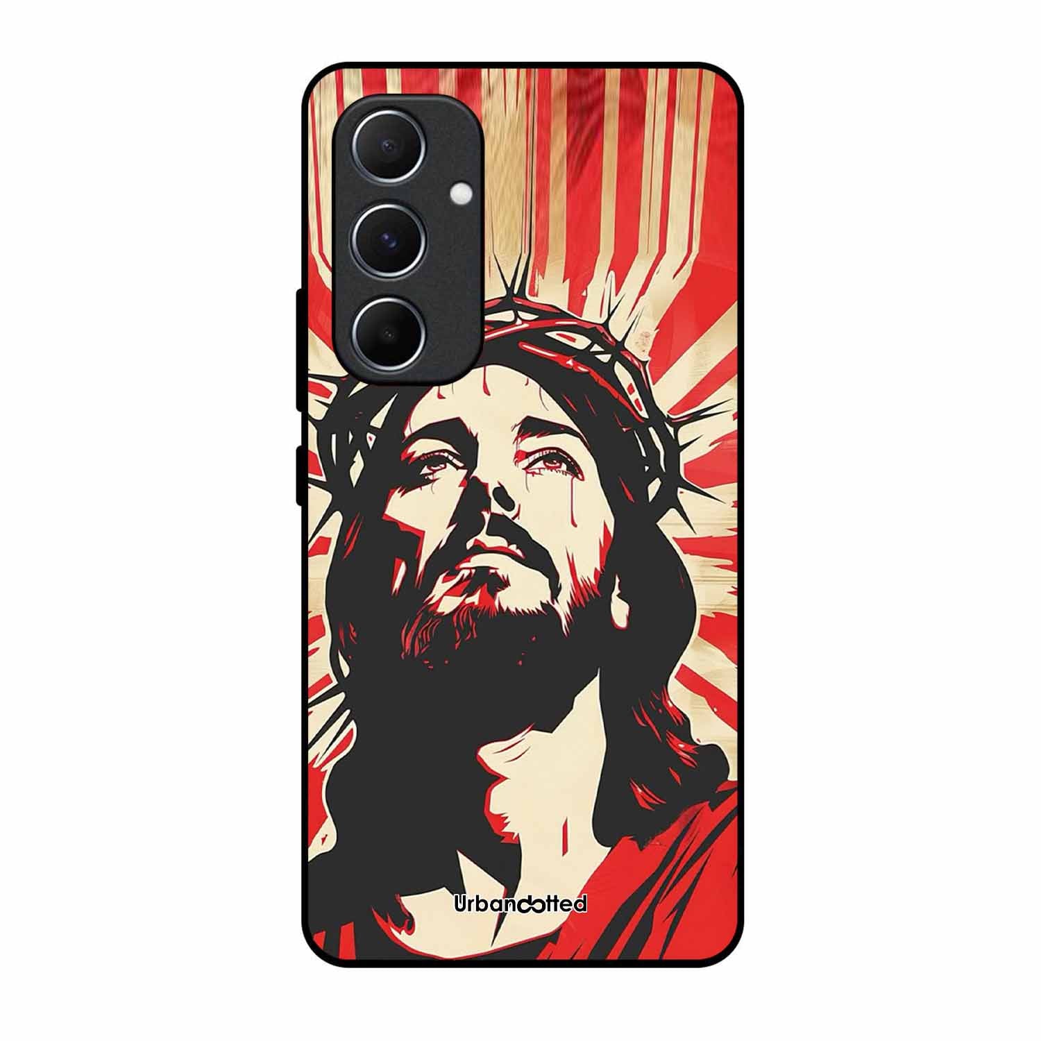 Spiritual Art Glass Case For Samsung A55