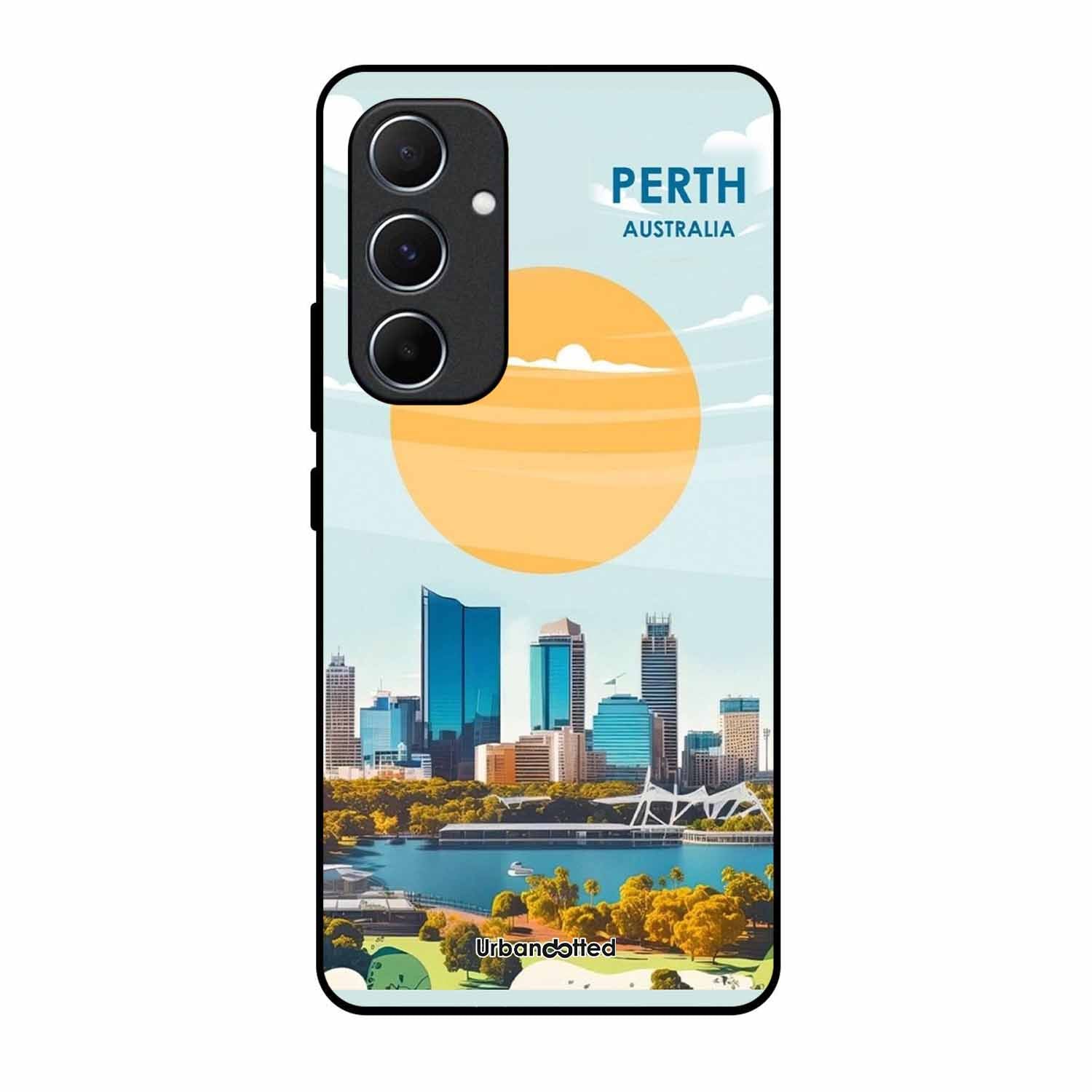 Western Australia Cityscape Glass Case For Samsung A55