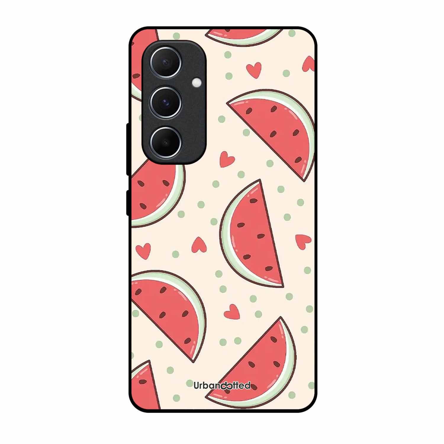 Watermelon Slice Fun Glass Case For Samsung A55