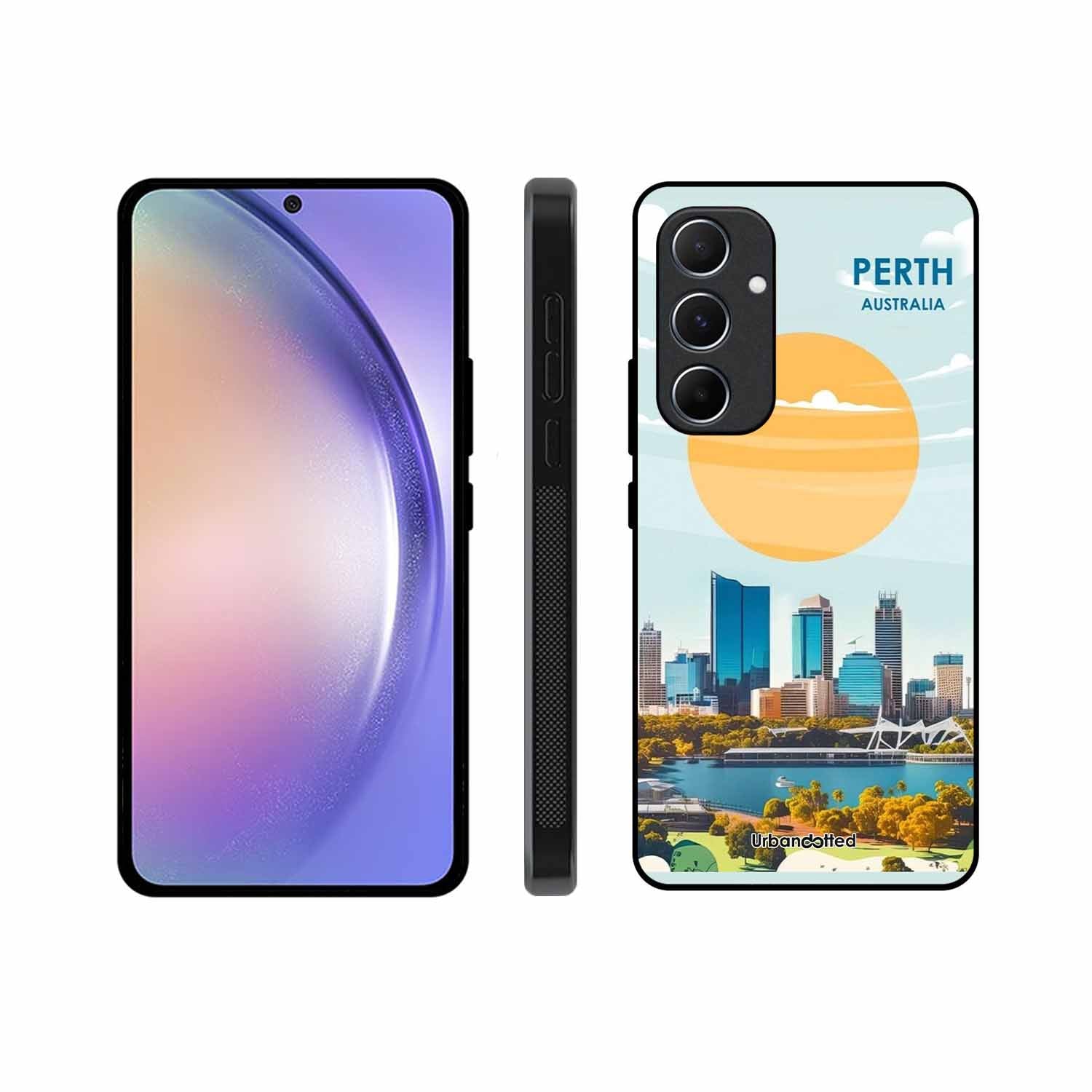 Western Australia Cityscape Glass Case For Samsung A55