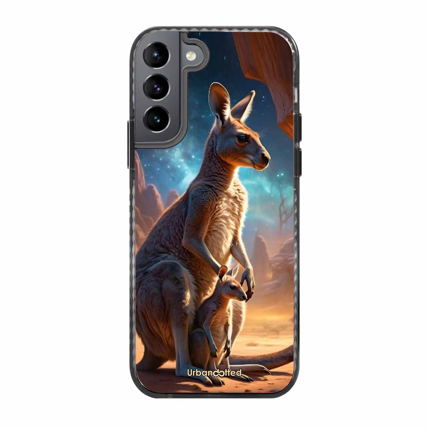 Kangaroo Mother Love Glass Case For Samsung S22 5G