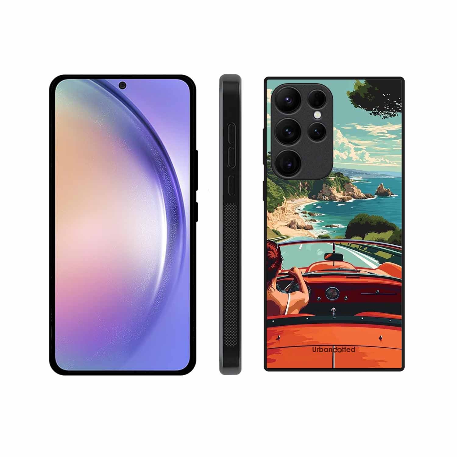 Ocean Breeze Road Trip Glass Case For Samsung S23 Ultra 5G