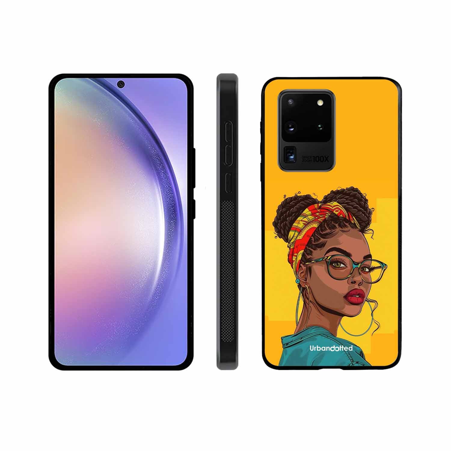 Headscarf Beauty Glass Case For Samsung S20 Ultra