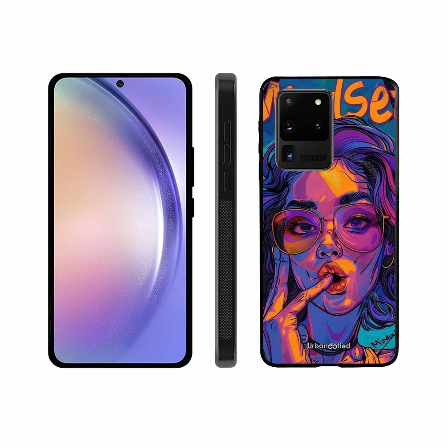 Vibrant Pop Art Girl Glass Case For Samsung S20 Ultra