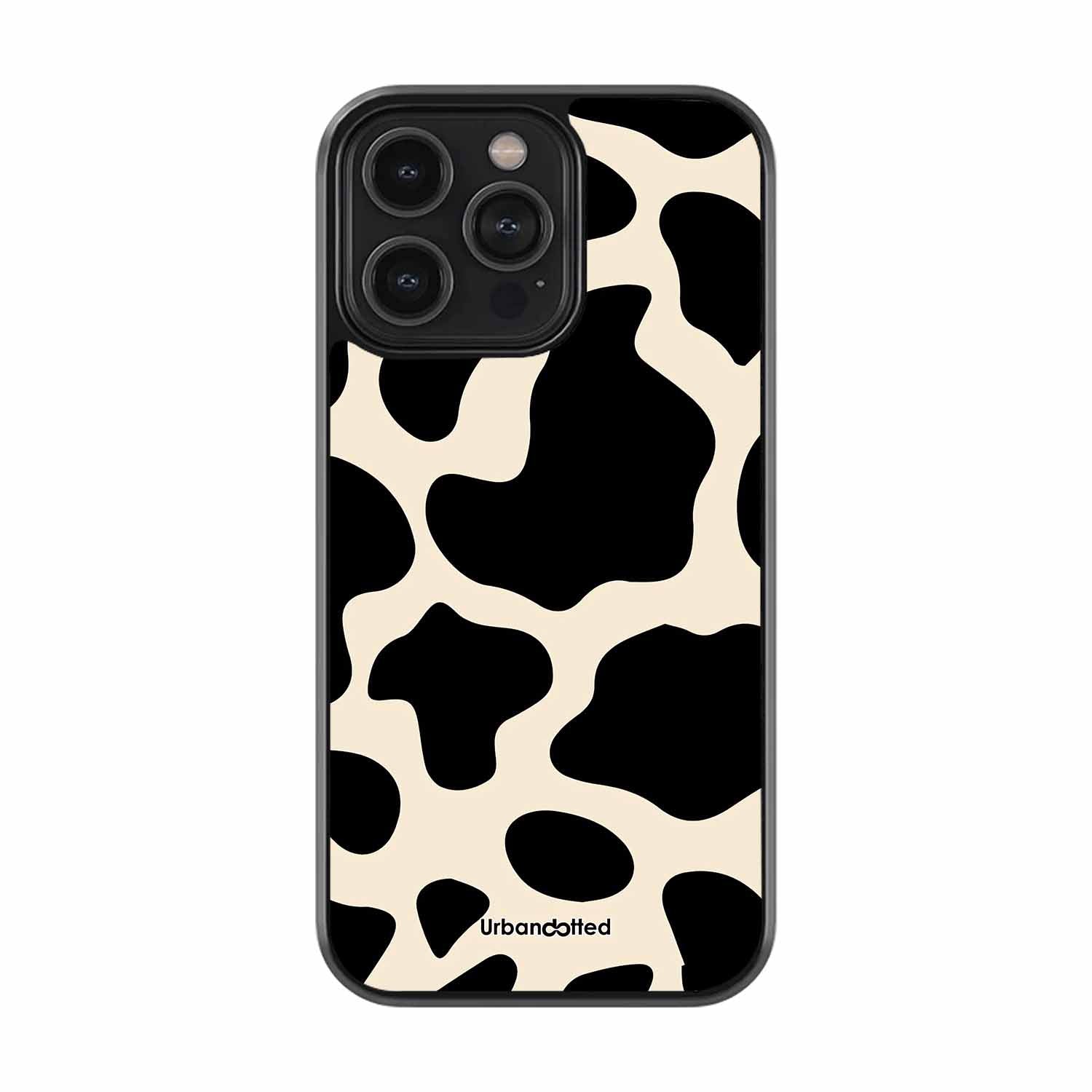 Mootiful Cow Pattern Glass Case