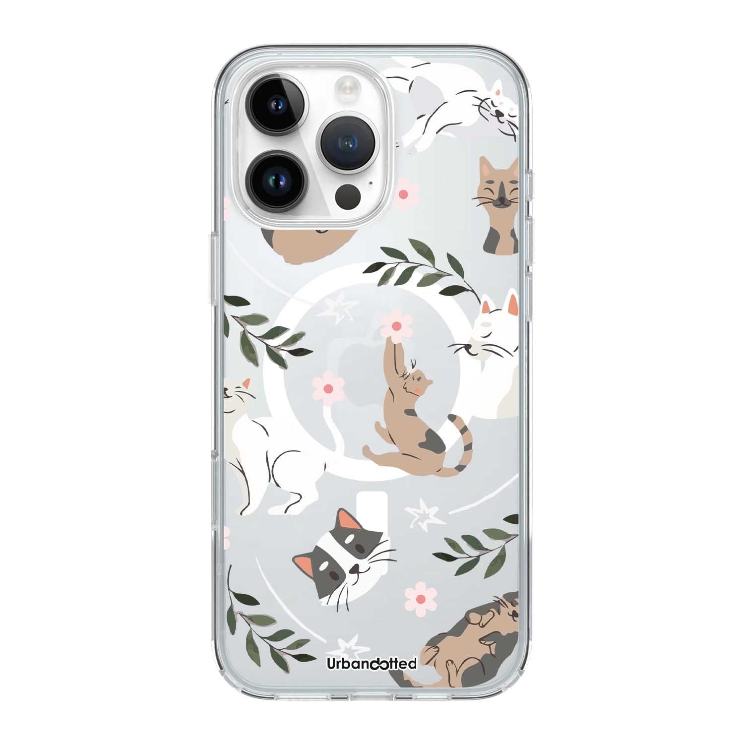 Playful Cat Garden Crystal Clear Case