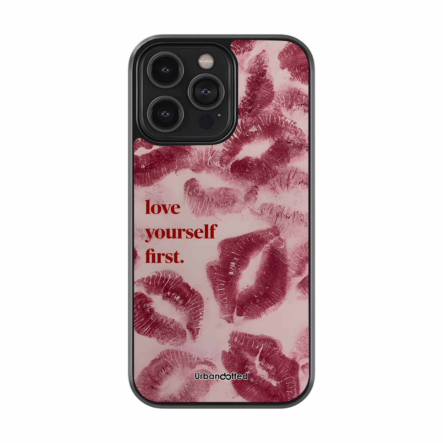 Lipstick Kisses Affirmation Glass Case