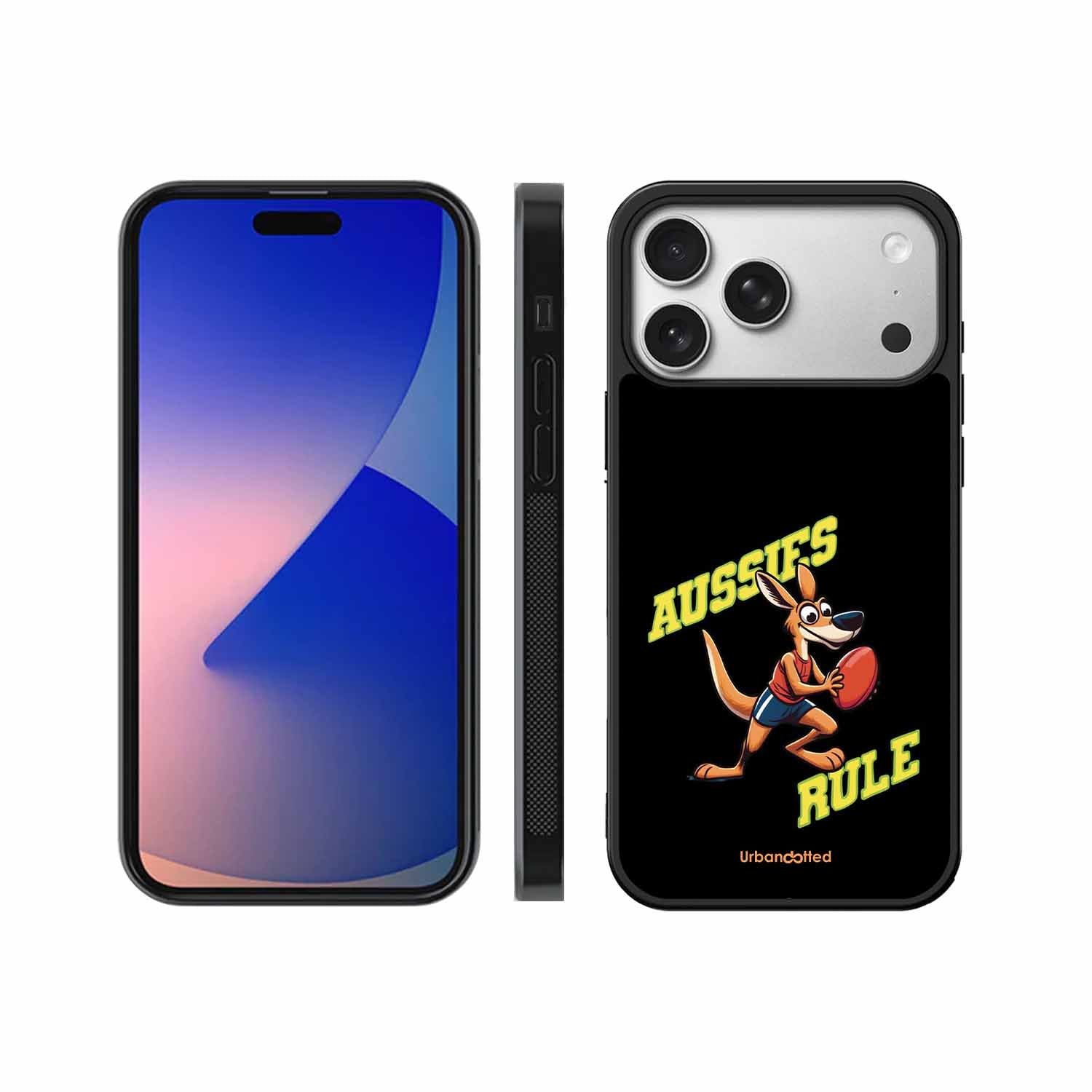 Aussies Rule Football Glass Case For iPhone 17 Pro