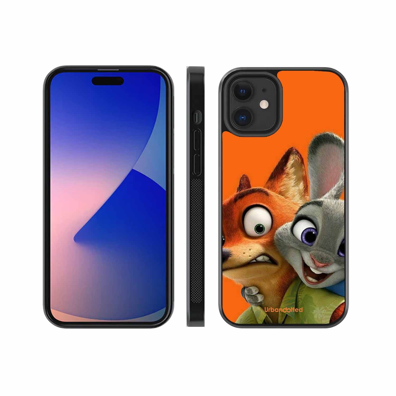Zootopia Friends Glass Case For iPhone 12 Mini