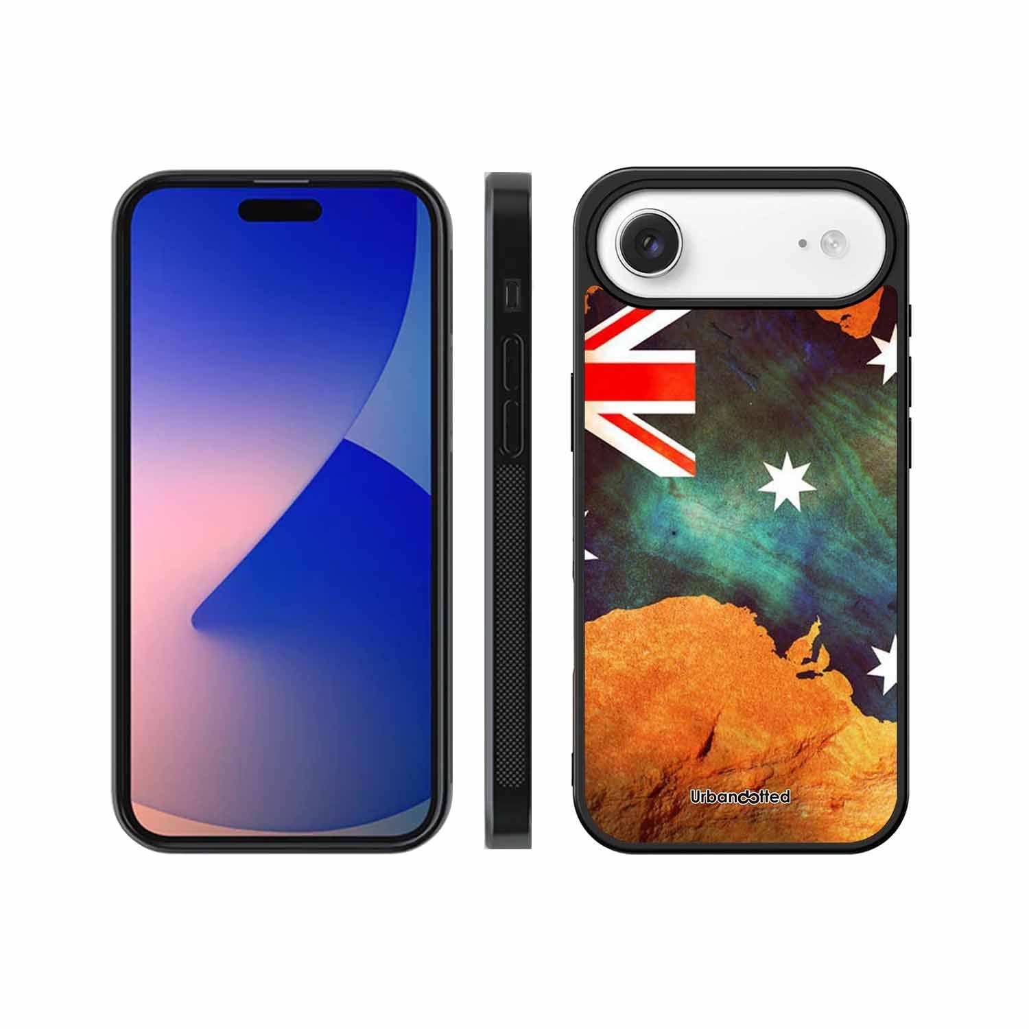 Australian Flag Map Glass Case For iPhone Air