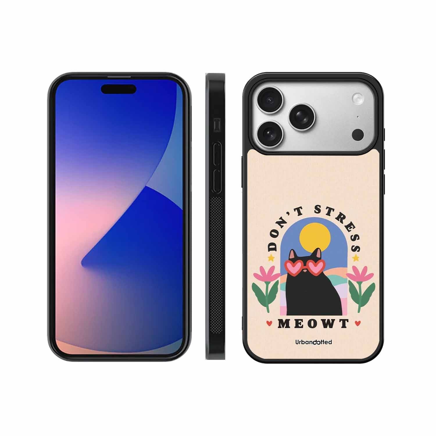 Don't Stress Meowt Glass Case For iPhone 17 Pro