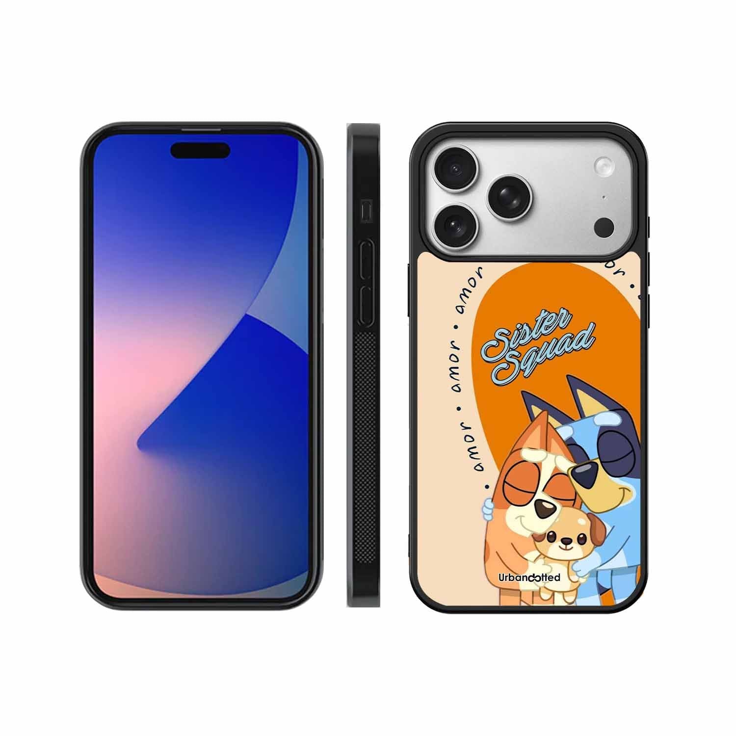 Aussie Cartoon Sisters Glass Case For iPhone 17 Pro