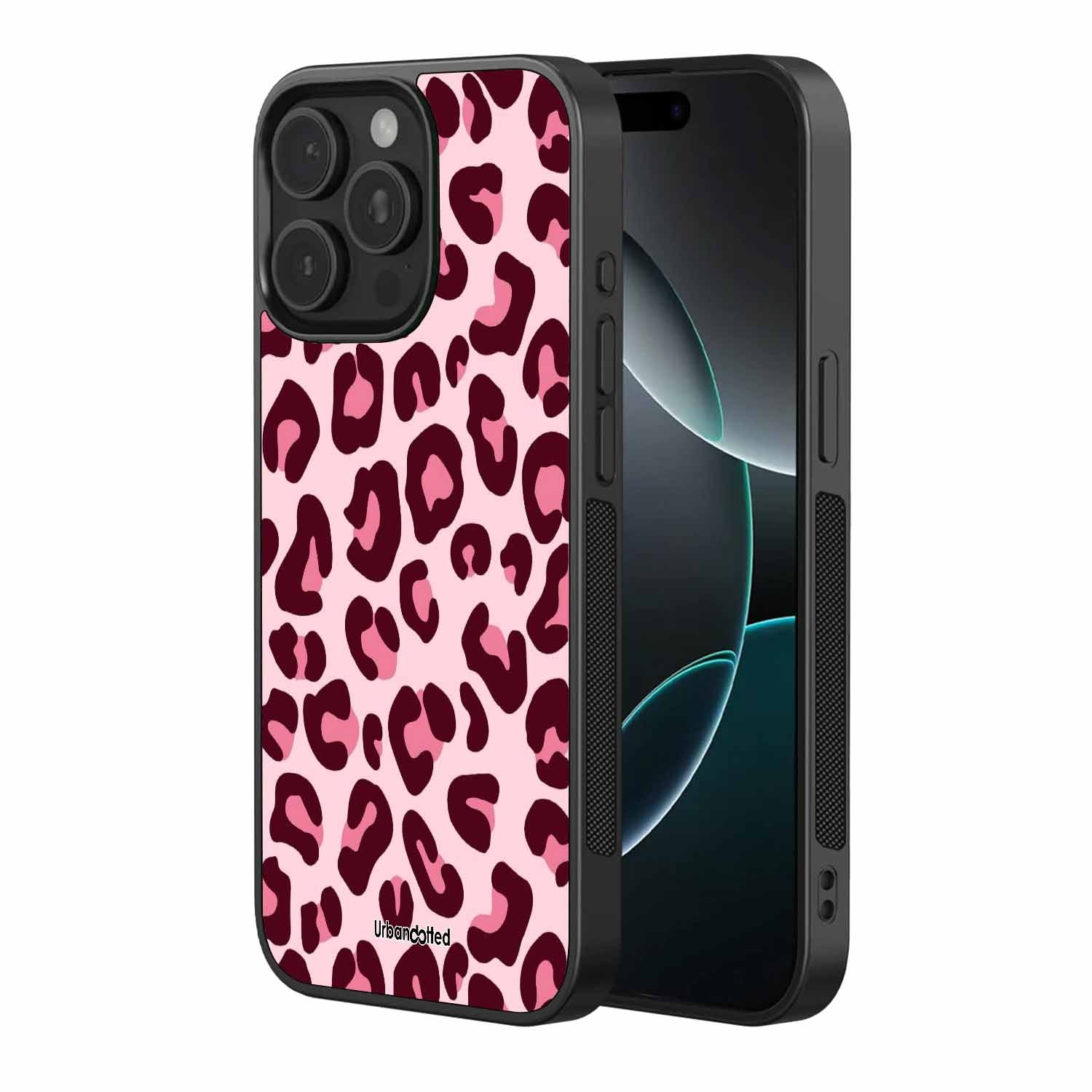 Wild Pink Animal Print Glass Case