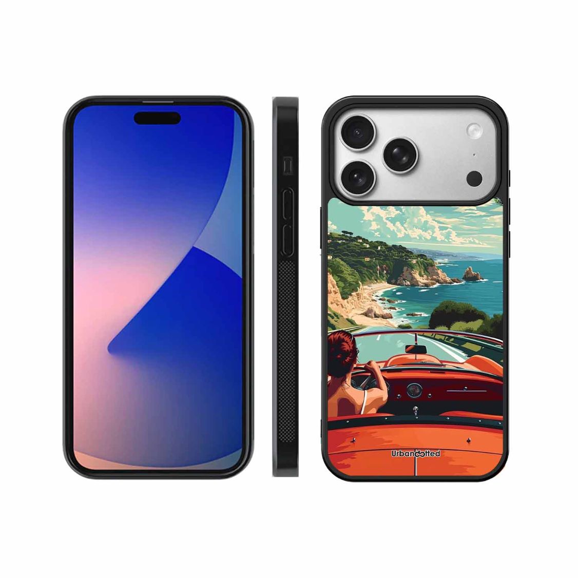 Ocean Breeze Road Trip Glass Case For iPhone 17 Pro