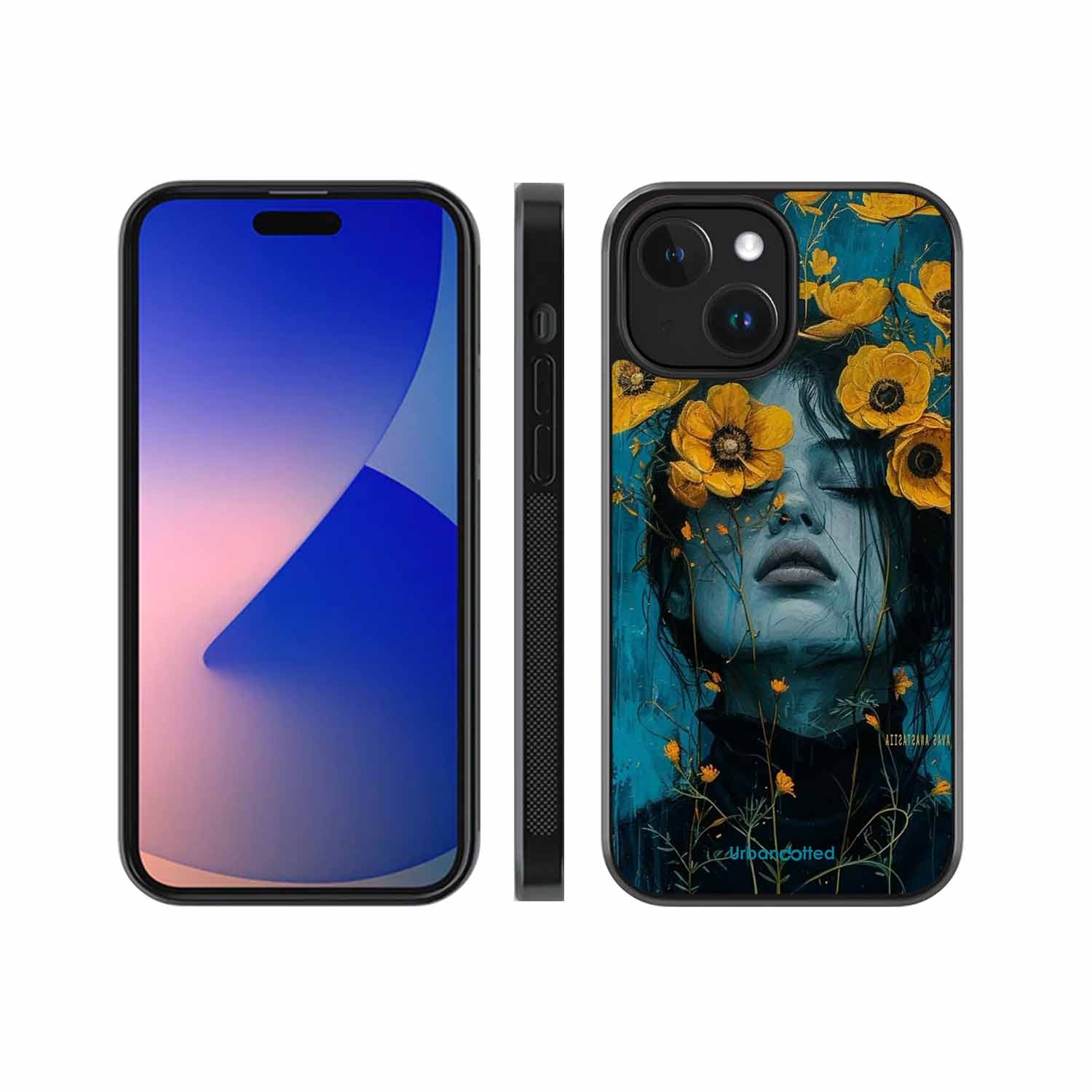 Wildflower Spirit Glass Case For iPhone 14