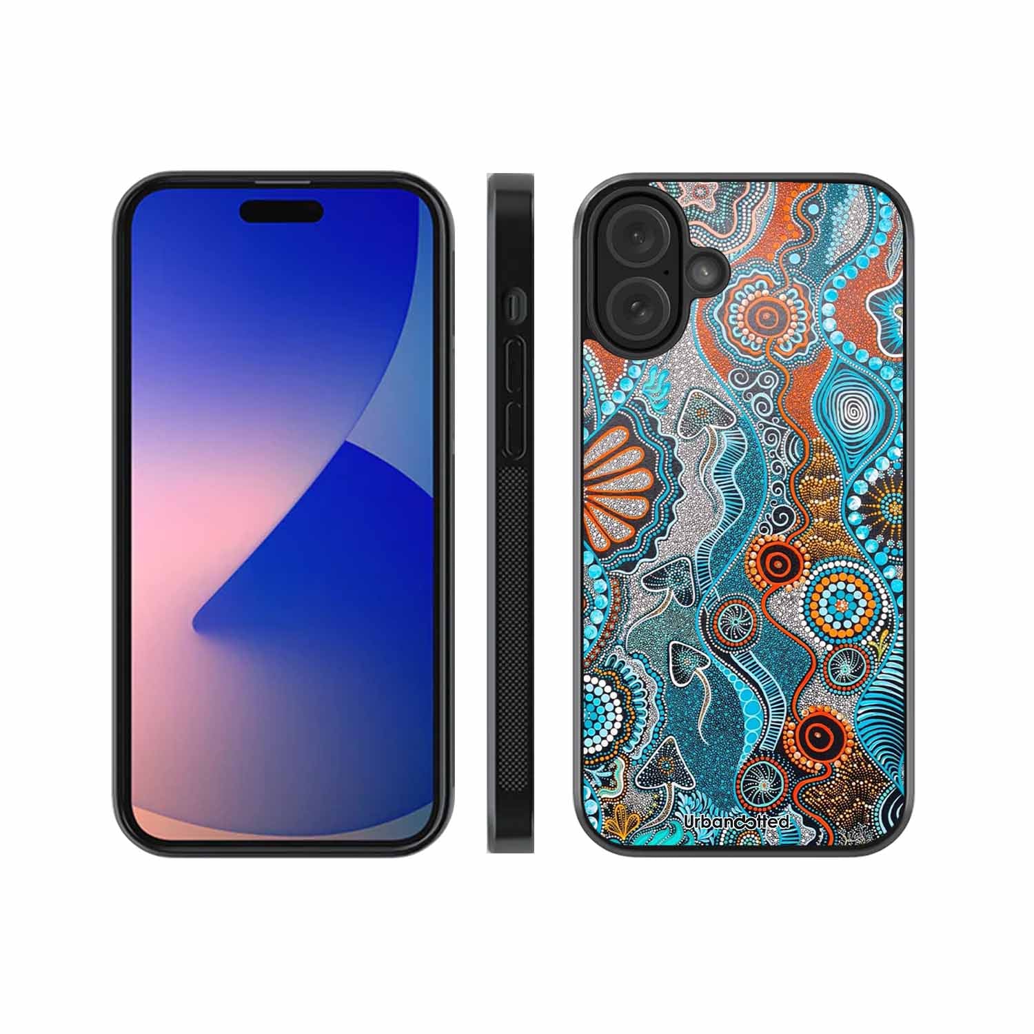 Aboriginal Art Story Glass Case For iPhone 16