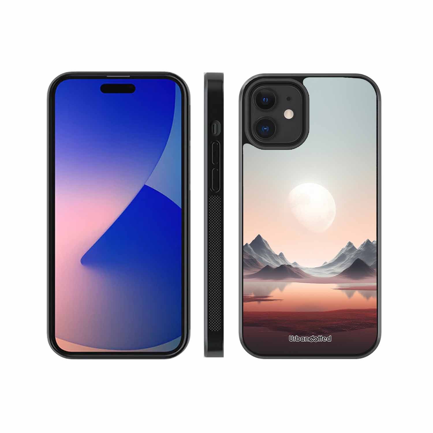 Tranquil Landscape Reflection Glass Case For iPhone 12 Mini