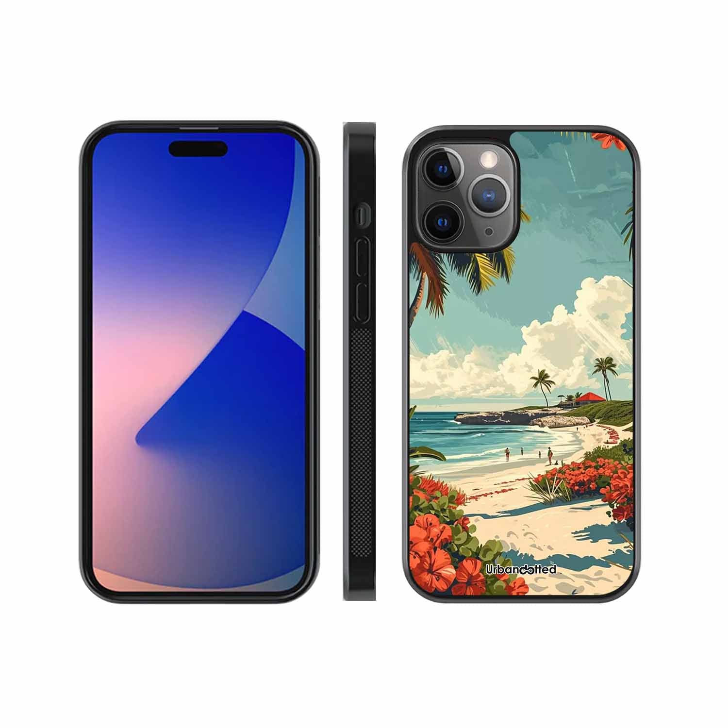 Tropical Beach Paradise Glass Case For iPhone 11 Pro