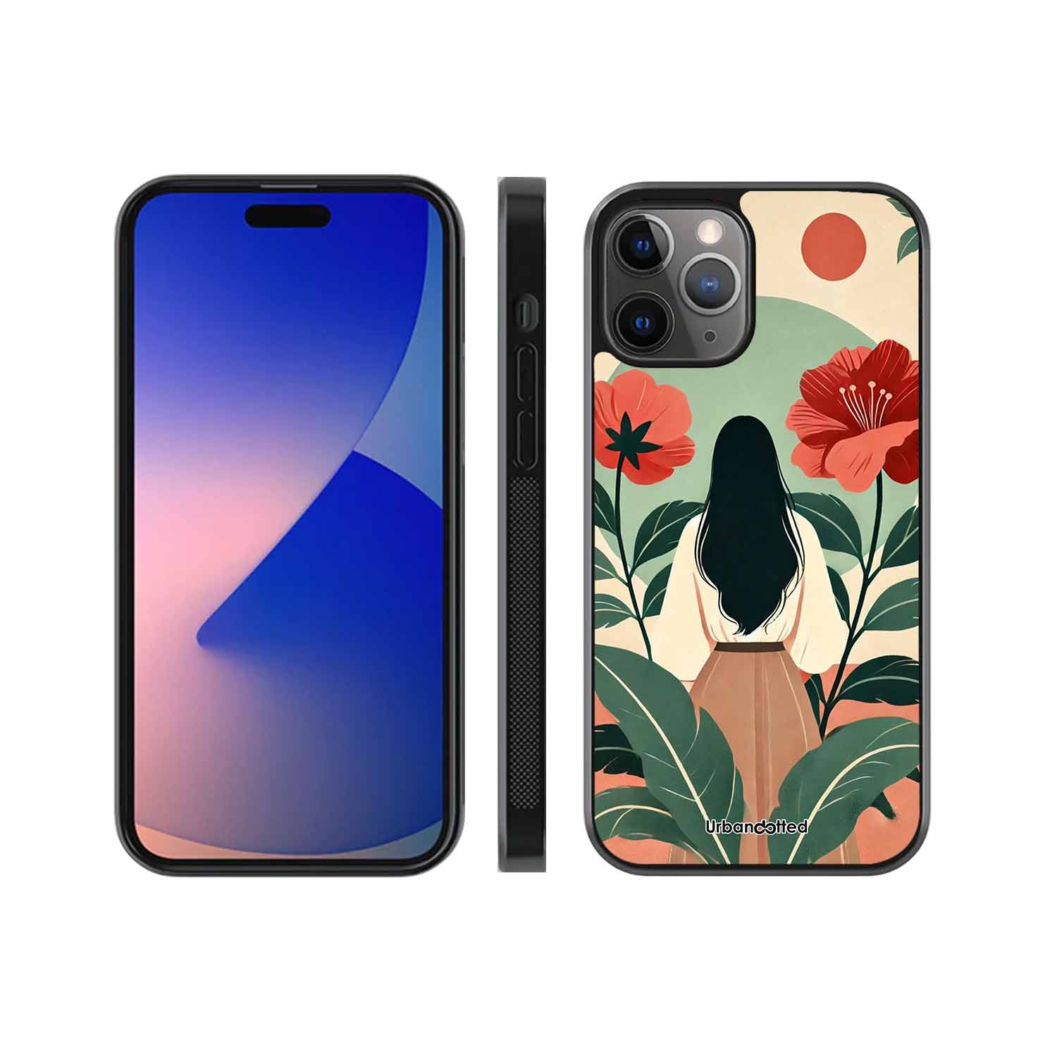 Woman in Floral Garden Glass Case For iPhone 11 Pro