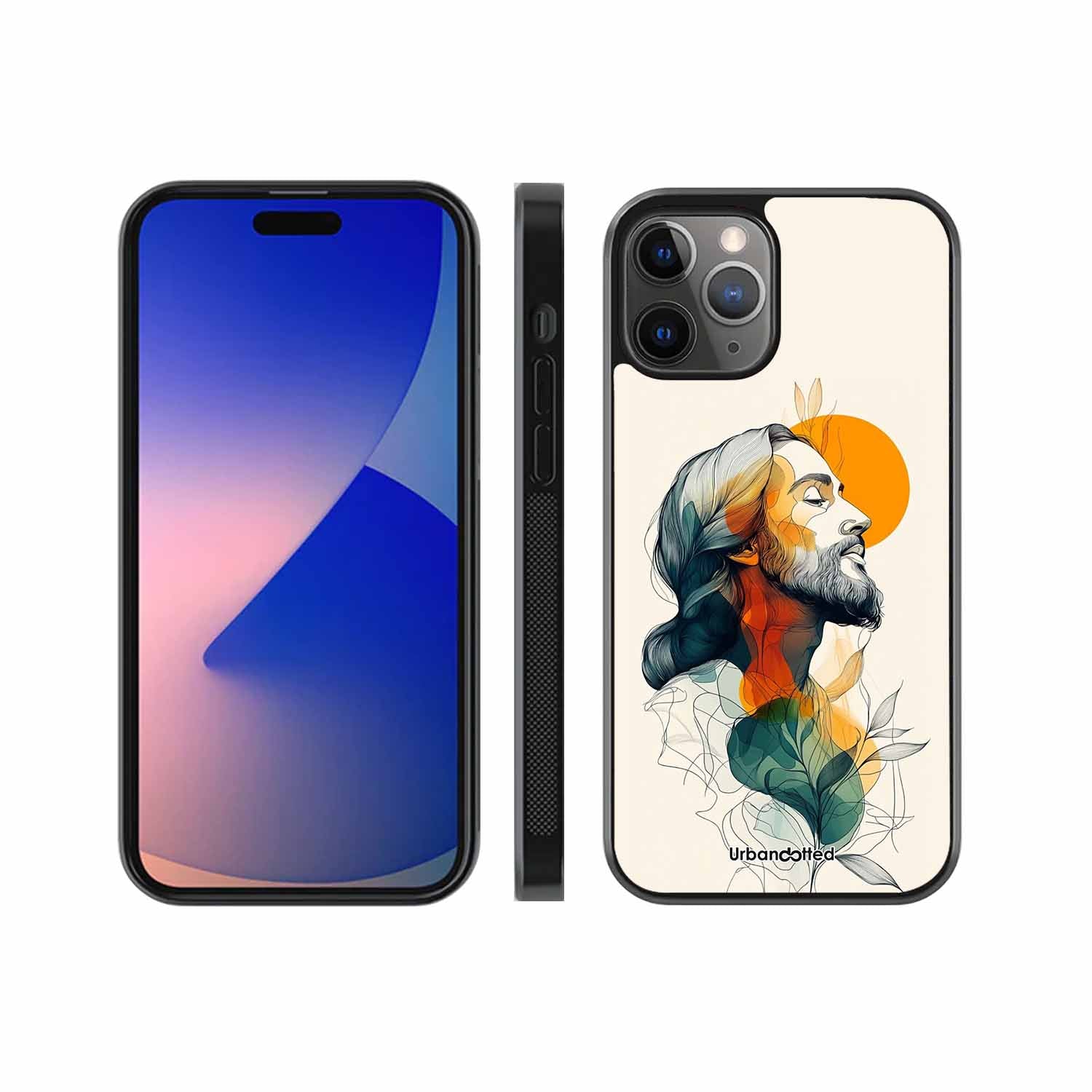 Jesus in Profile Prayer Glass Case For iPhone 11 Pro