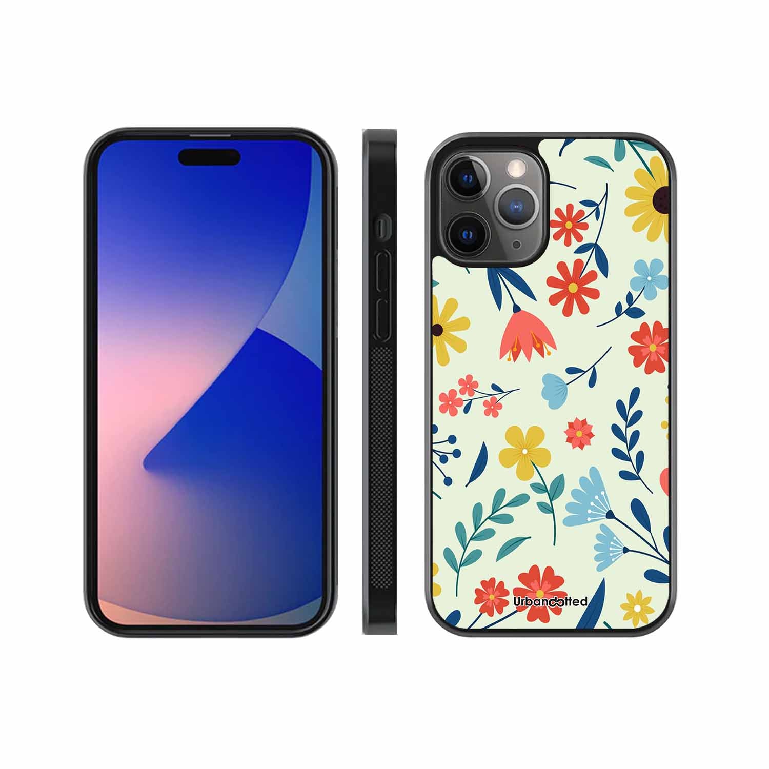 Colorful Wildflower Meadow Glass Case For iPhone 11 Pro