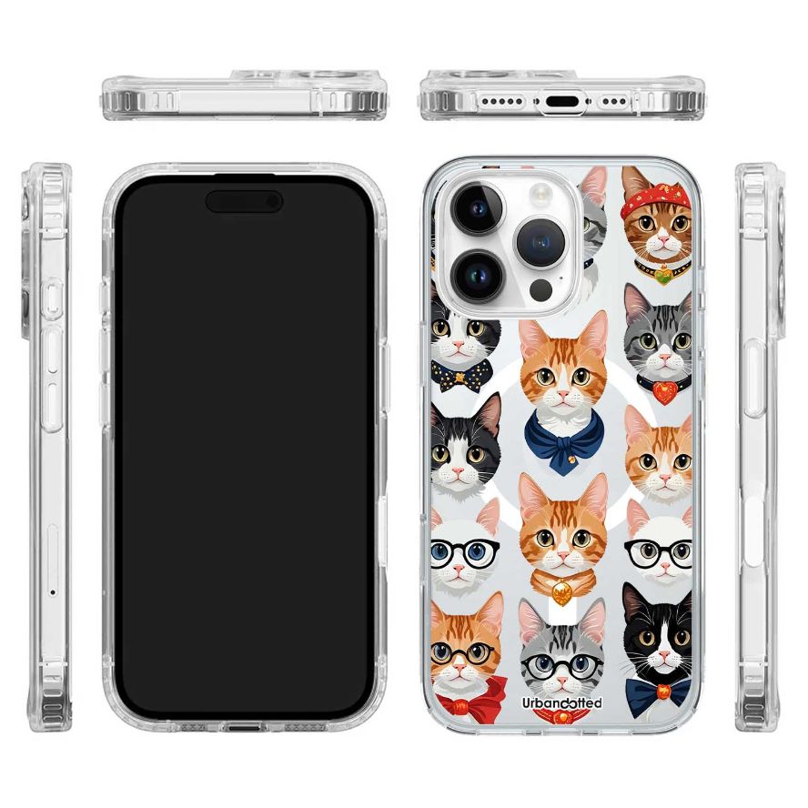 Dapper Cats Crystal Clear Case