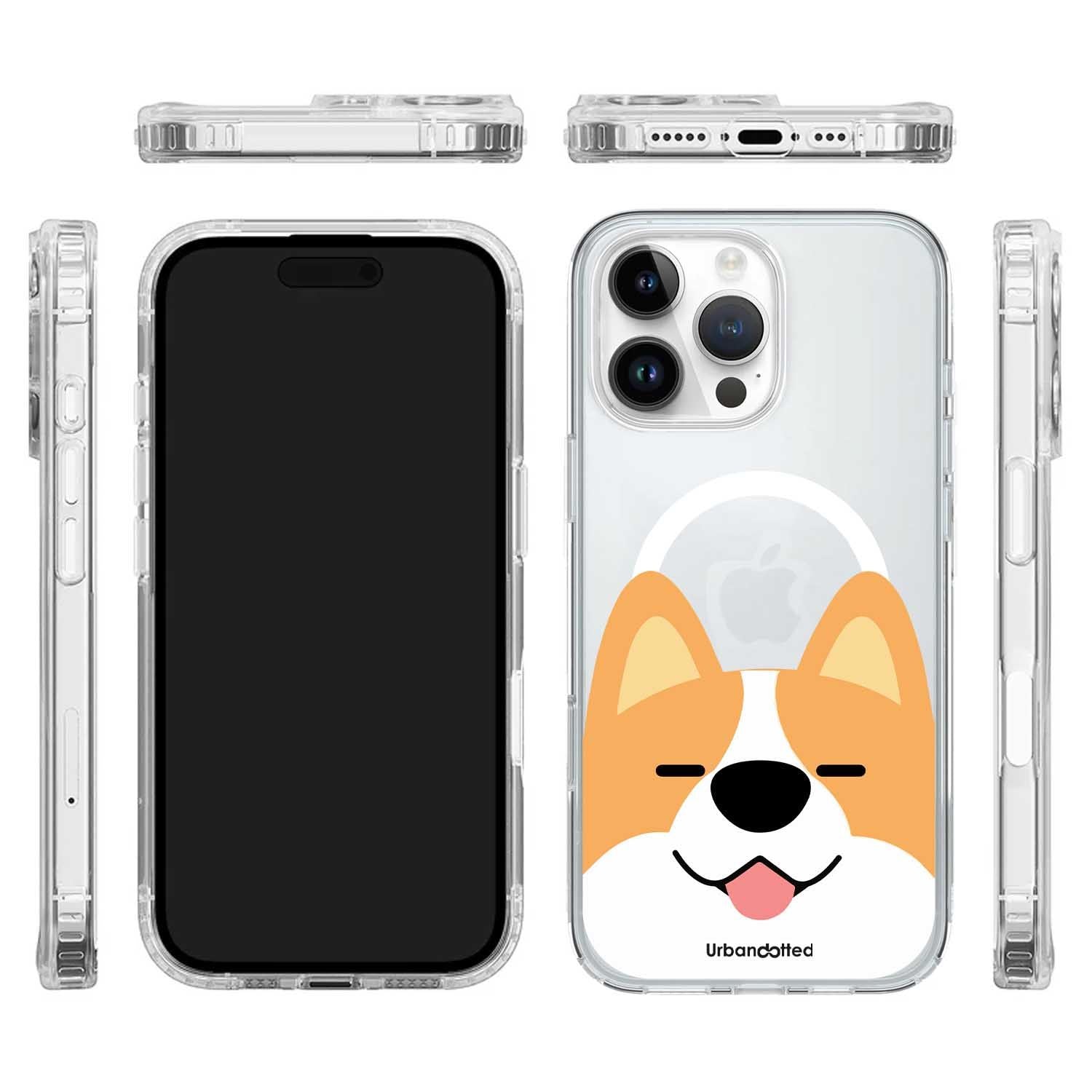 Corgi Smile Crystal Clear Case