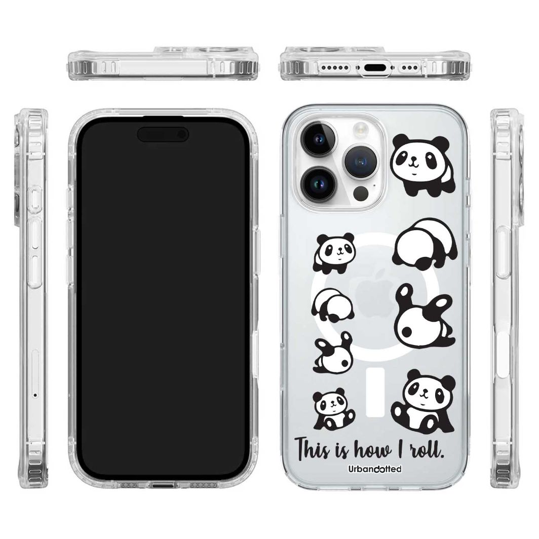 Rolling Panda Mood Crystal Clear Case