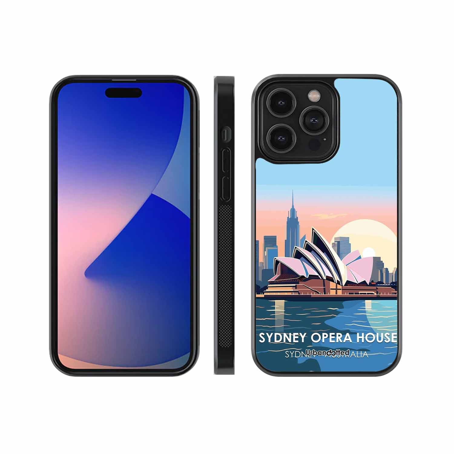 Sydney Opera House Sunrise Glass Case For iPhone 14 Pro