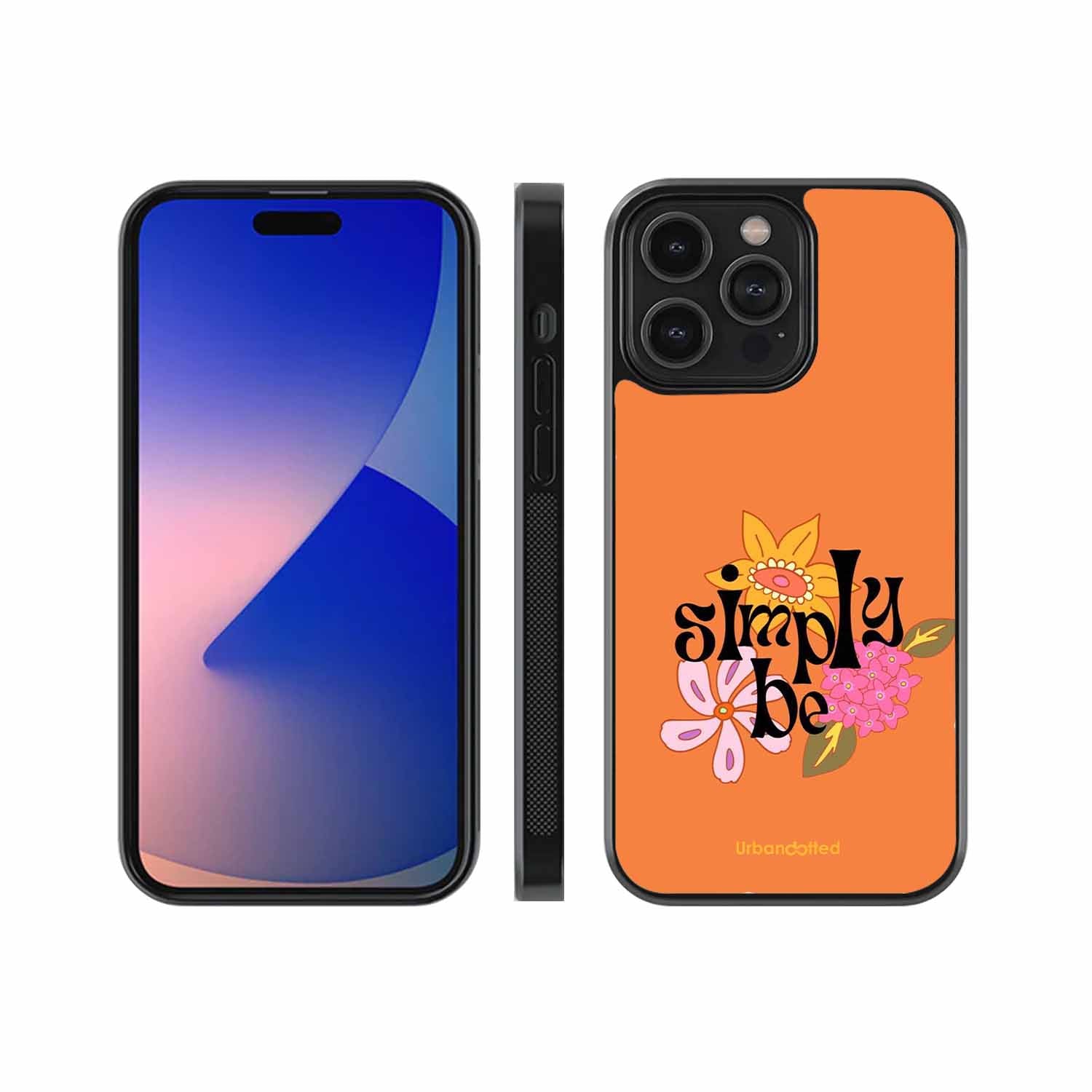 Simply Be Floral Glass Case For iPhone 14 Pro