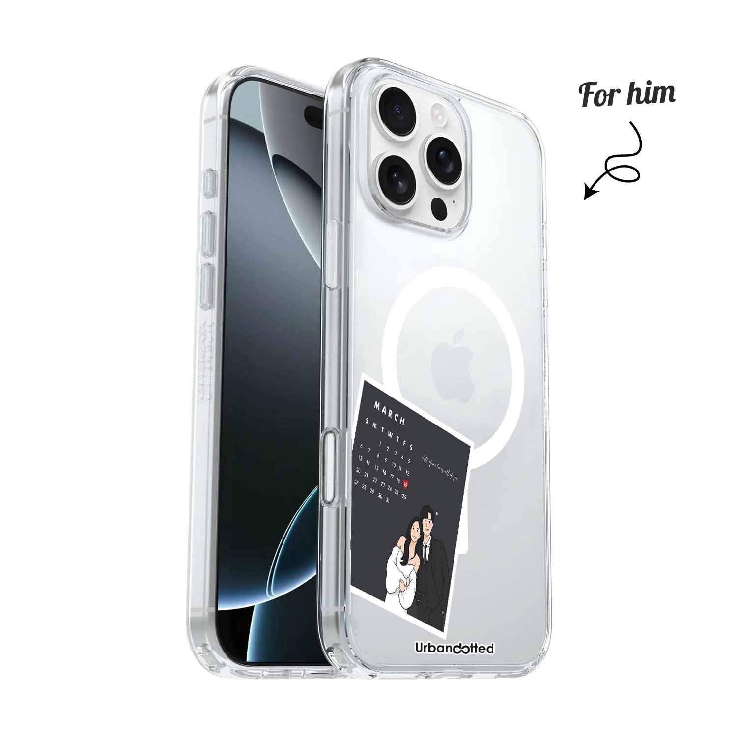 Sweethearts' Date Crystal Clear Couple Case