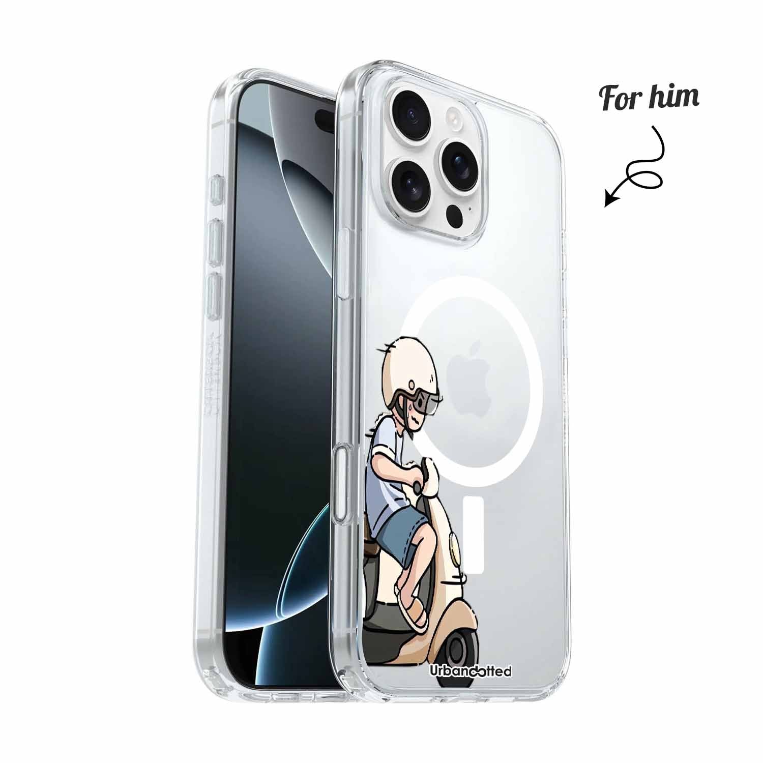 Riding Together Crystal Clear Couple Case