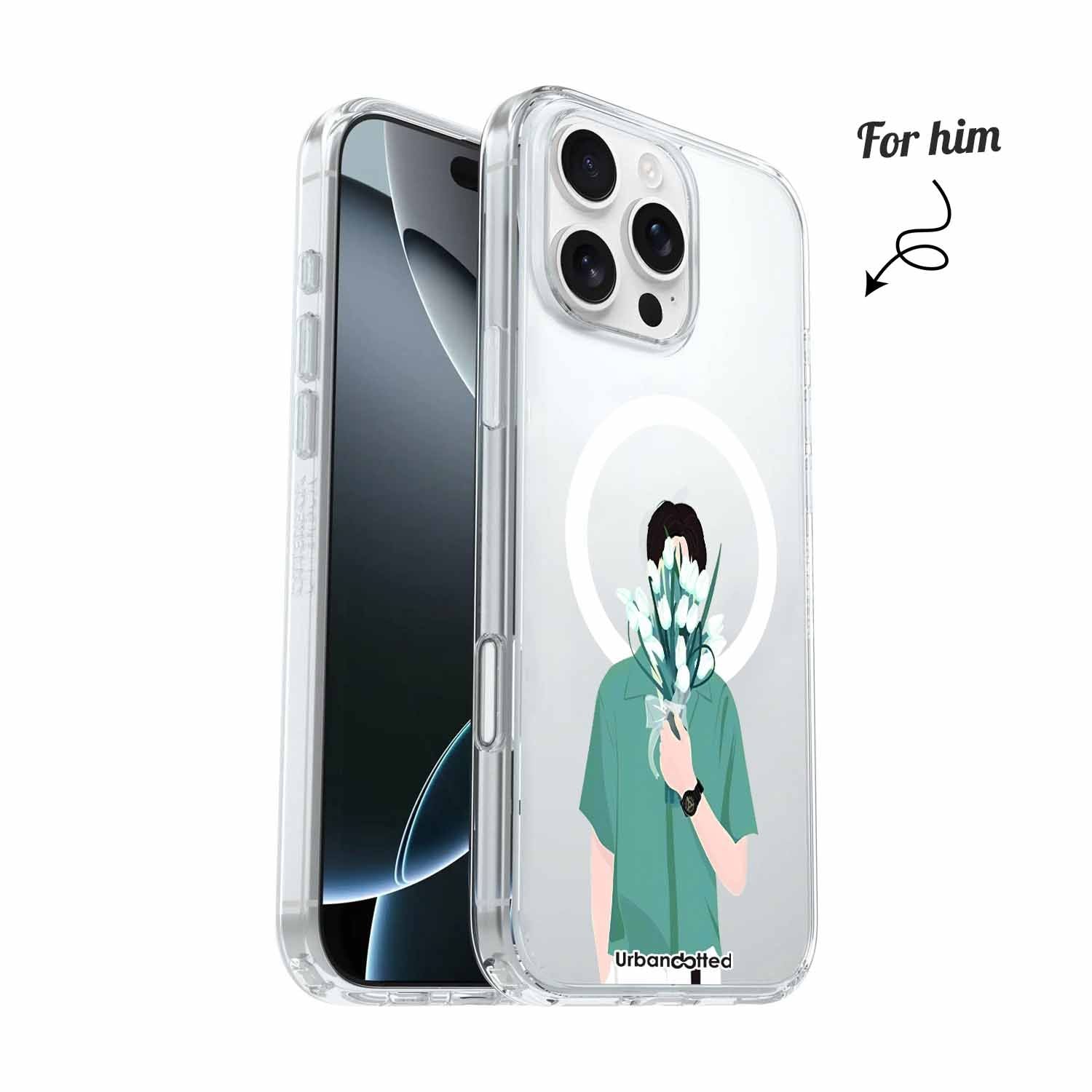 Hidden Blooms Crystal Clear Couple Case