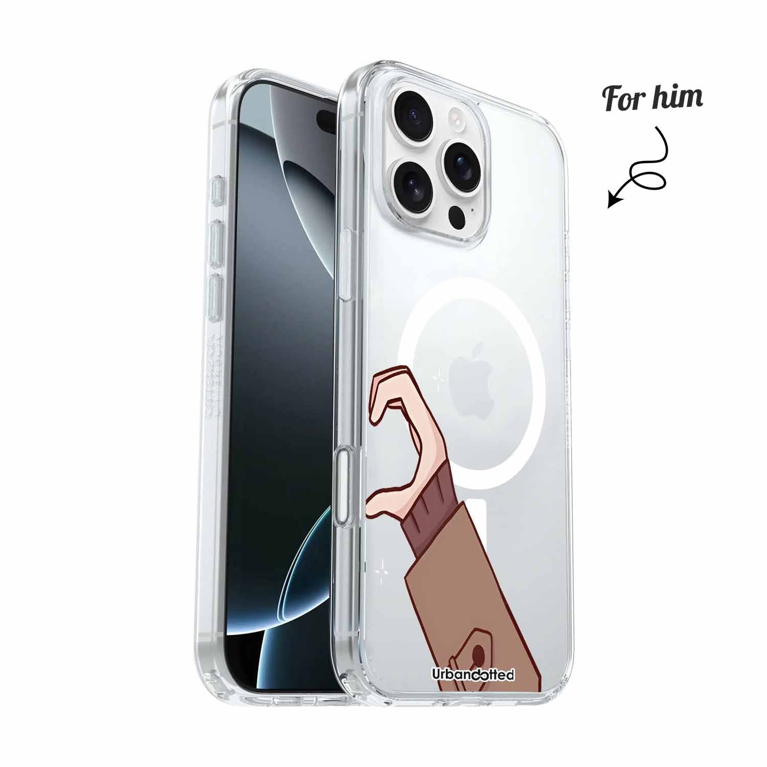 Love Connect Crystal Clear Couple Case
