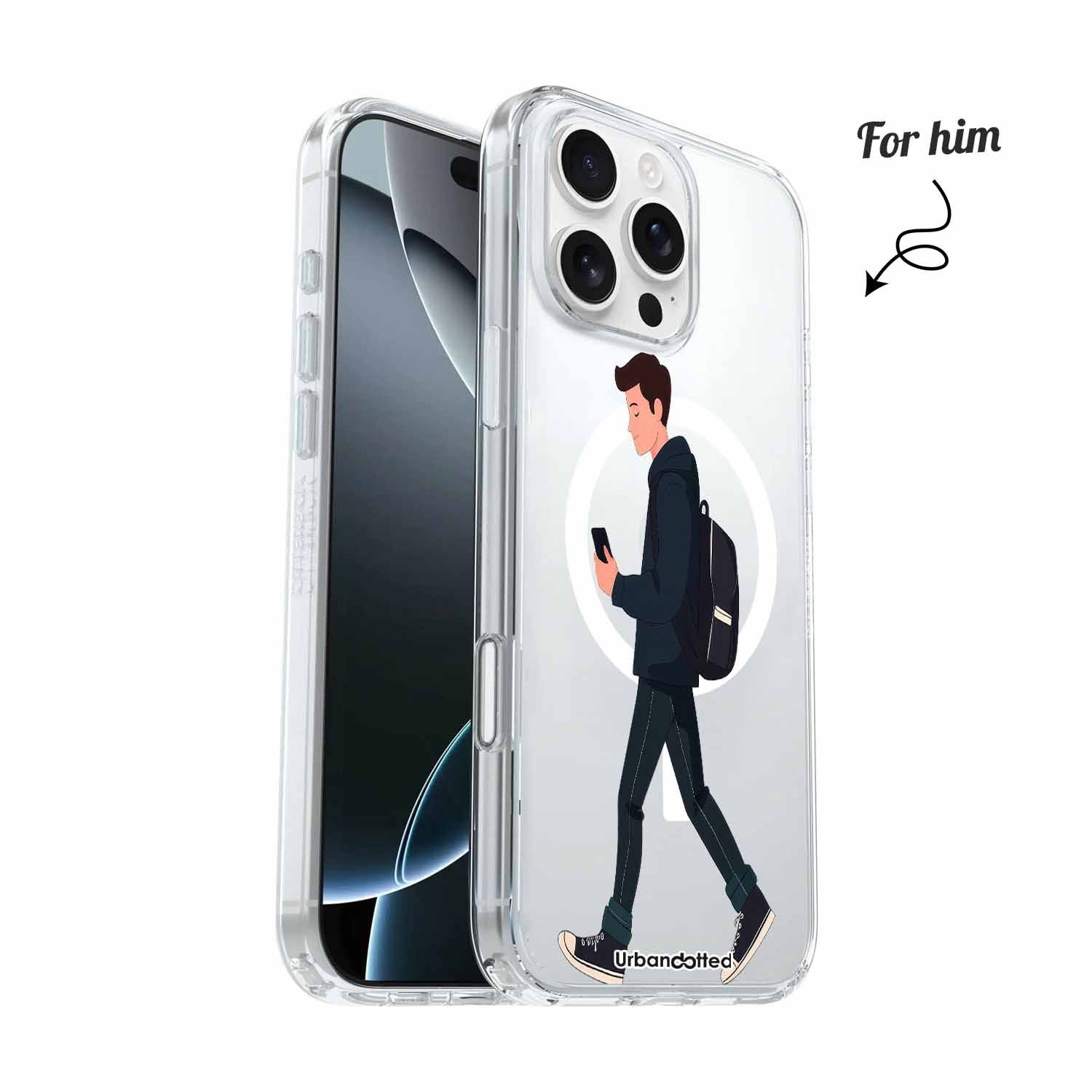 Everyday Strolls Crystal Clear Couple Case