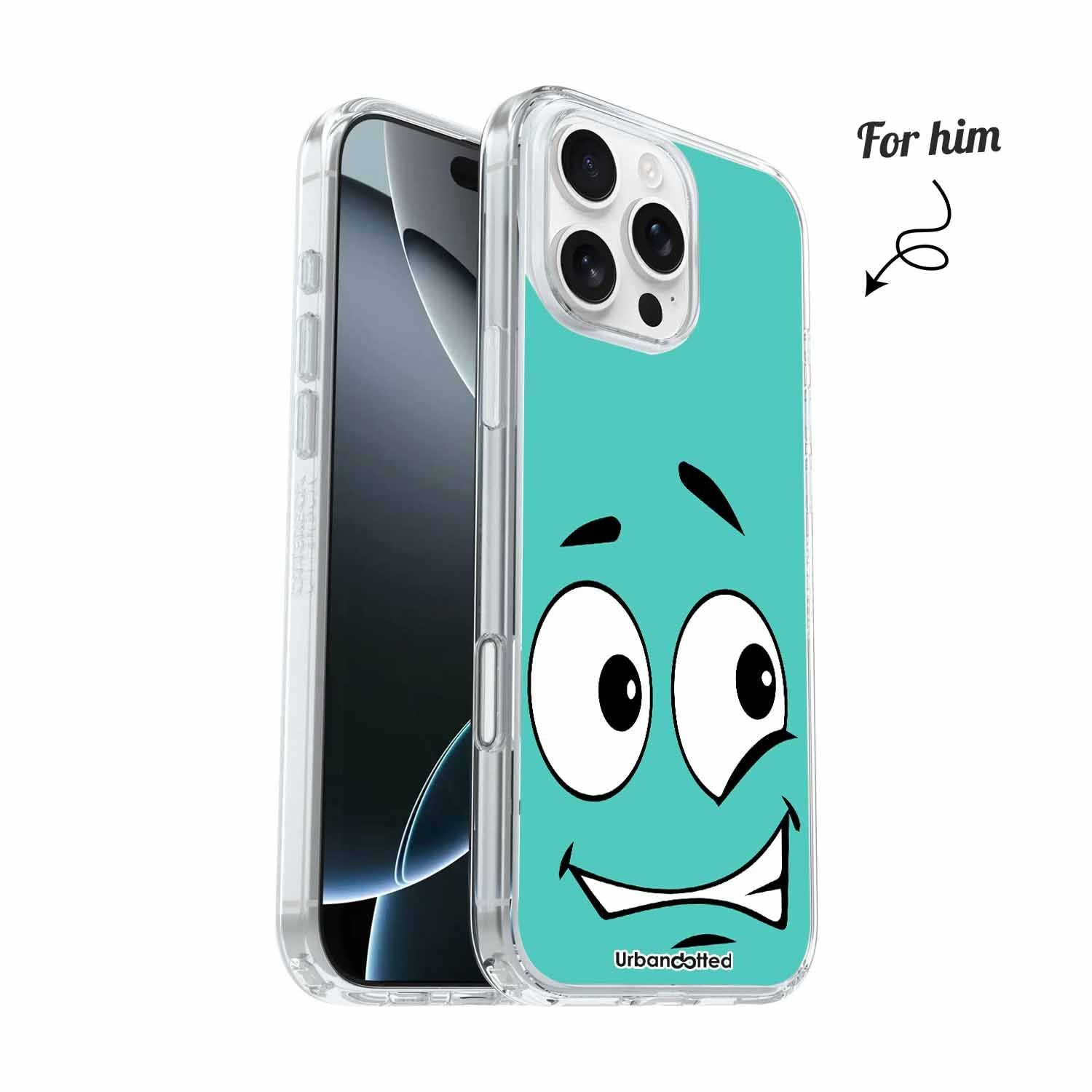 Cheeky Expressions Art Crystal Clear Couple Case