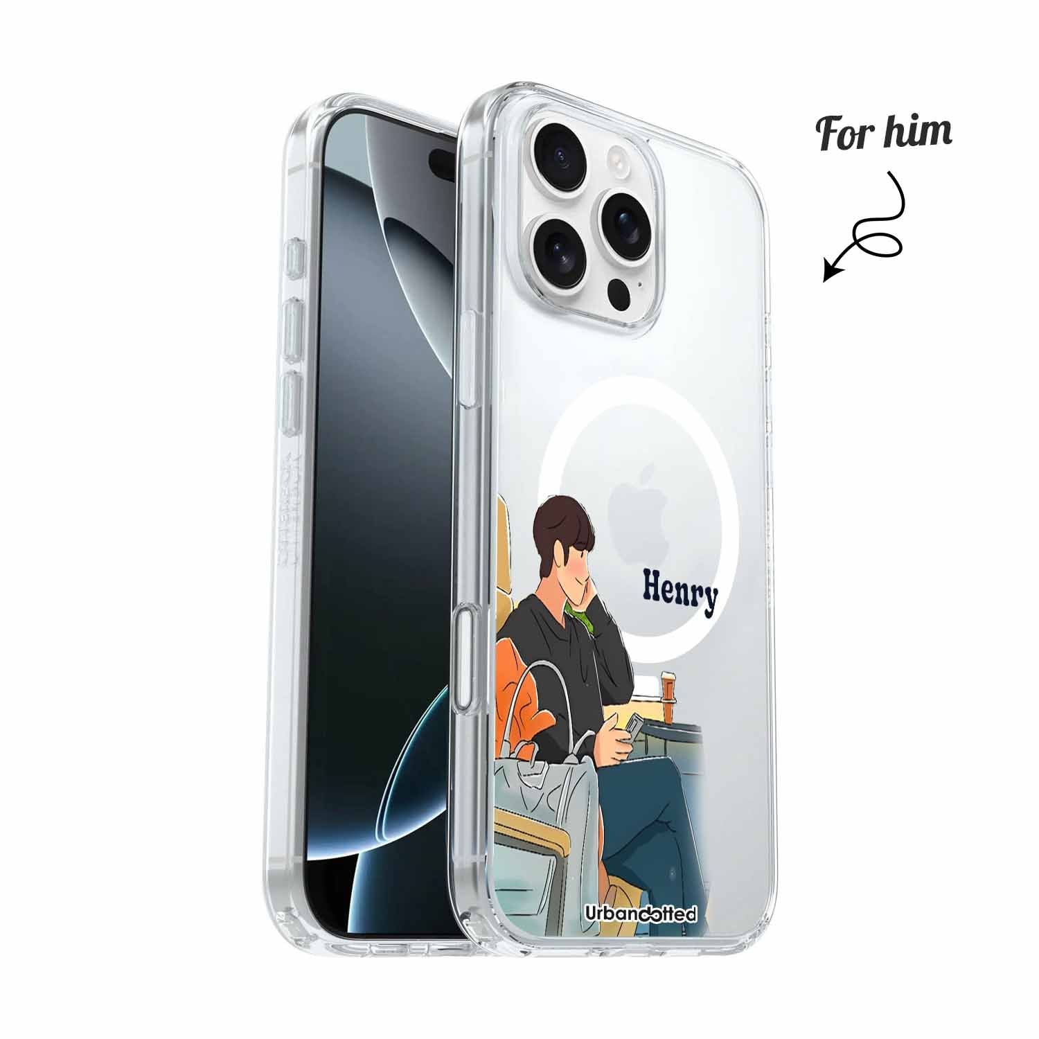 Chillin' Illustrations Crystal Clear Couple Case
