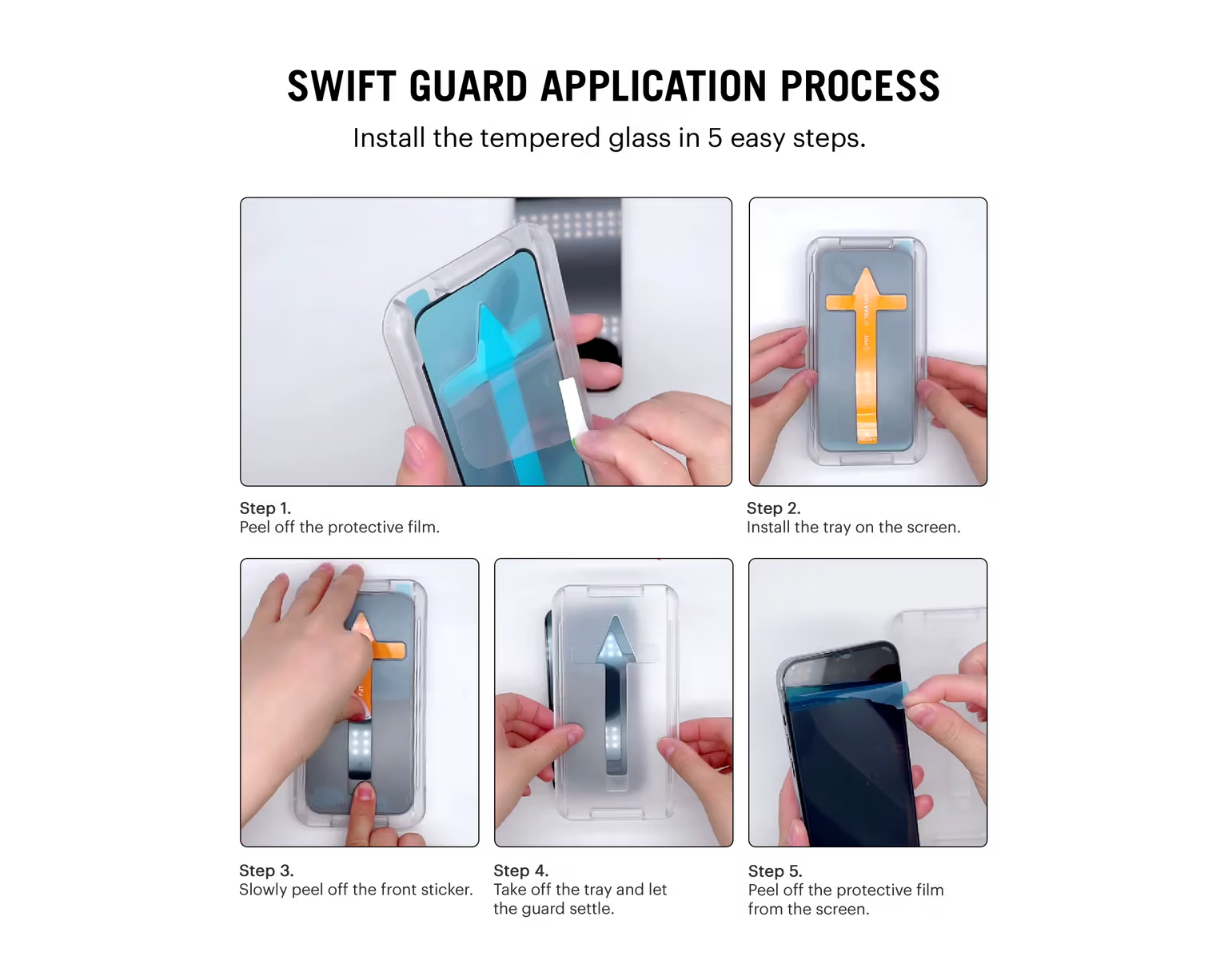 Premium Screen Protector - 9H Tempered Glass with Applicator Tray