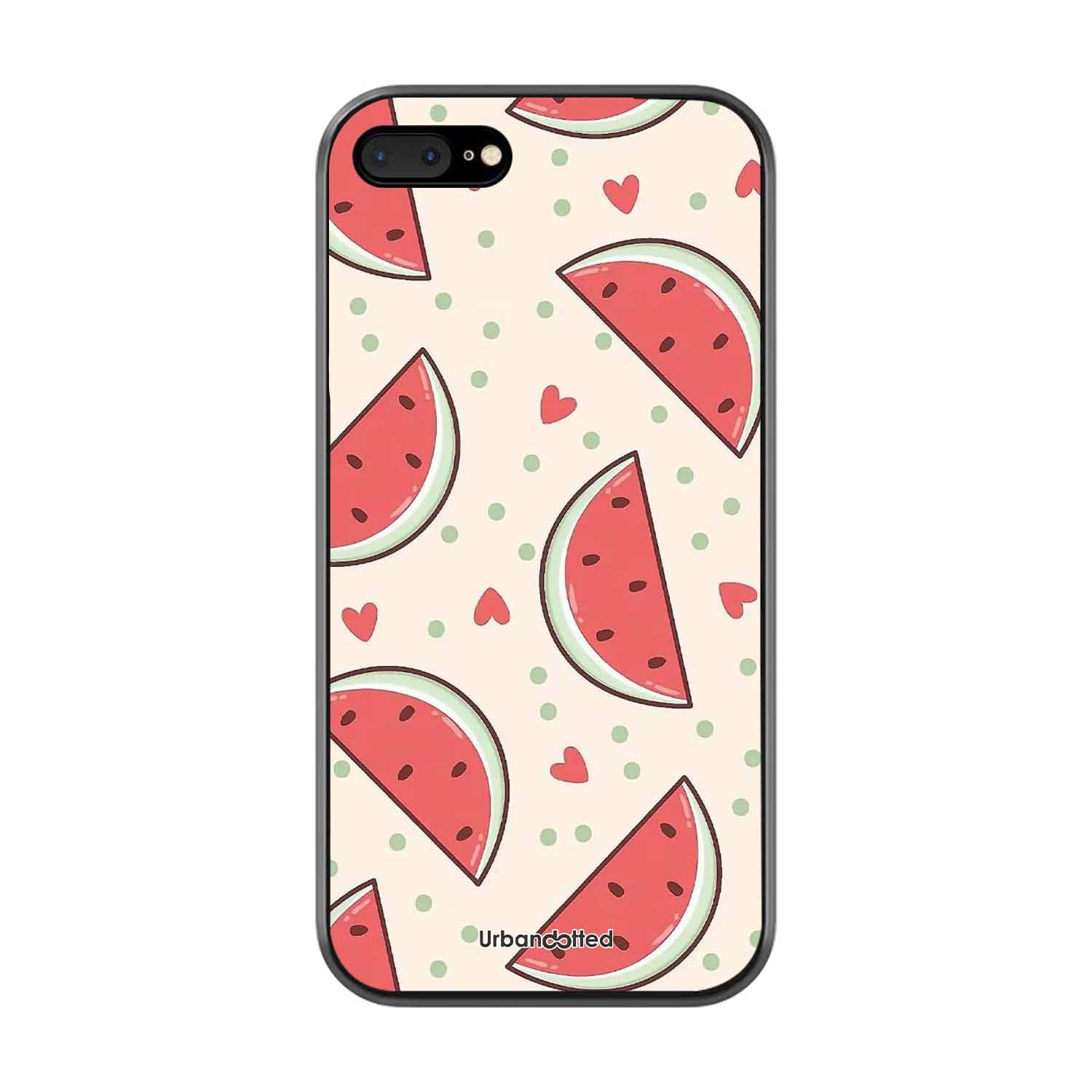 Watermelon Slice Fun Glass Case For iPhone 7 Plus