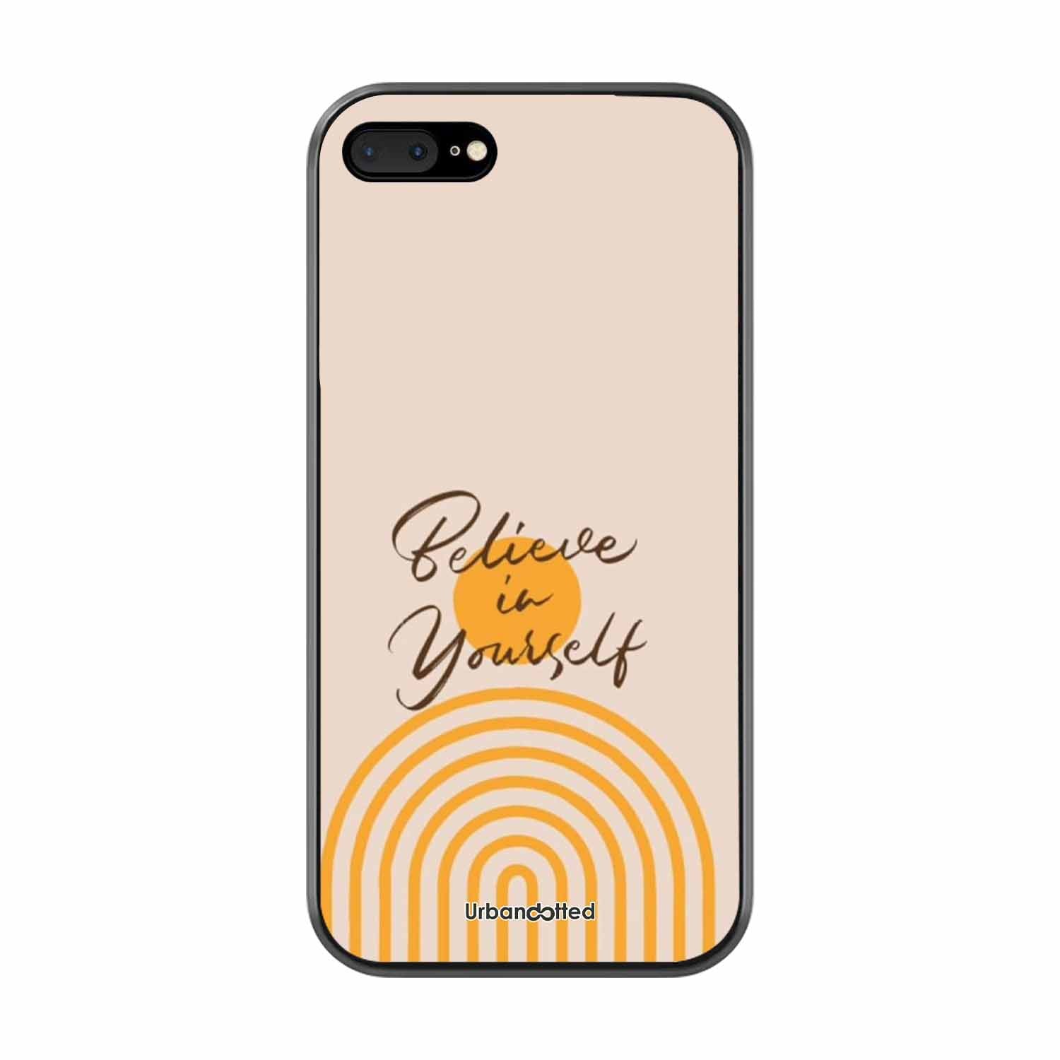 Believe In Yourself Rainbow Glass Case For iPhone 7 Plus