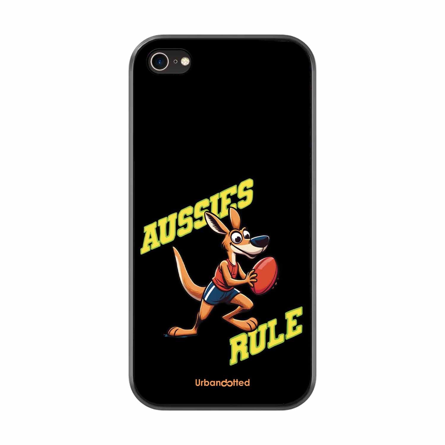 Aussies Rule Football Glass Case For iPhone 8
