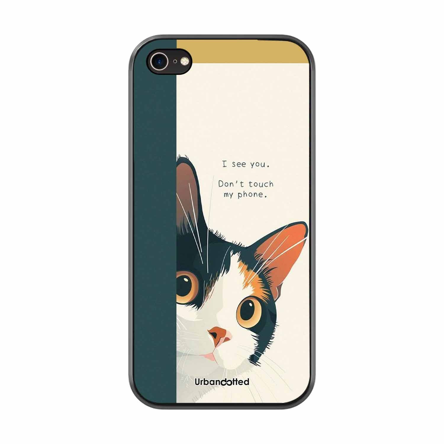 No Touch My Phone Cat Glass Case For iPhone 8