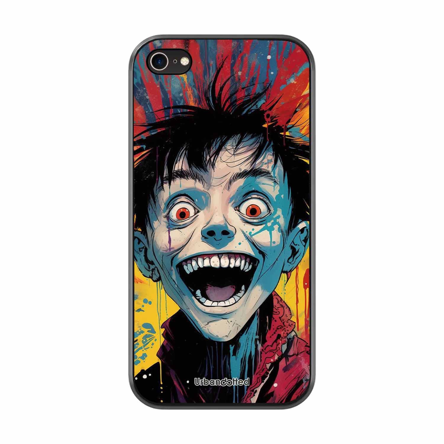 Distorted Joy Illustration Glass Case For iPhone 7