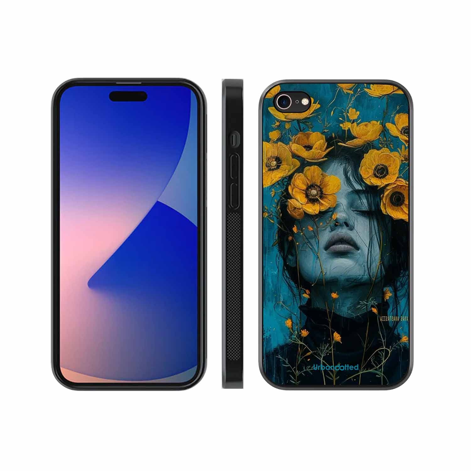 Wildflower Spirit Glass Case For iPhone 8