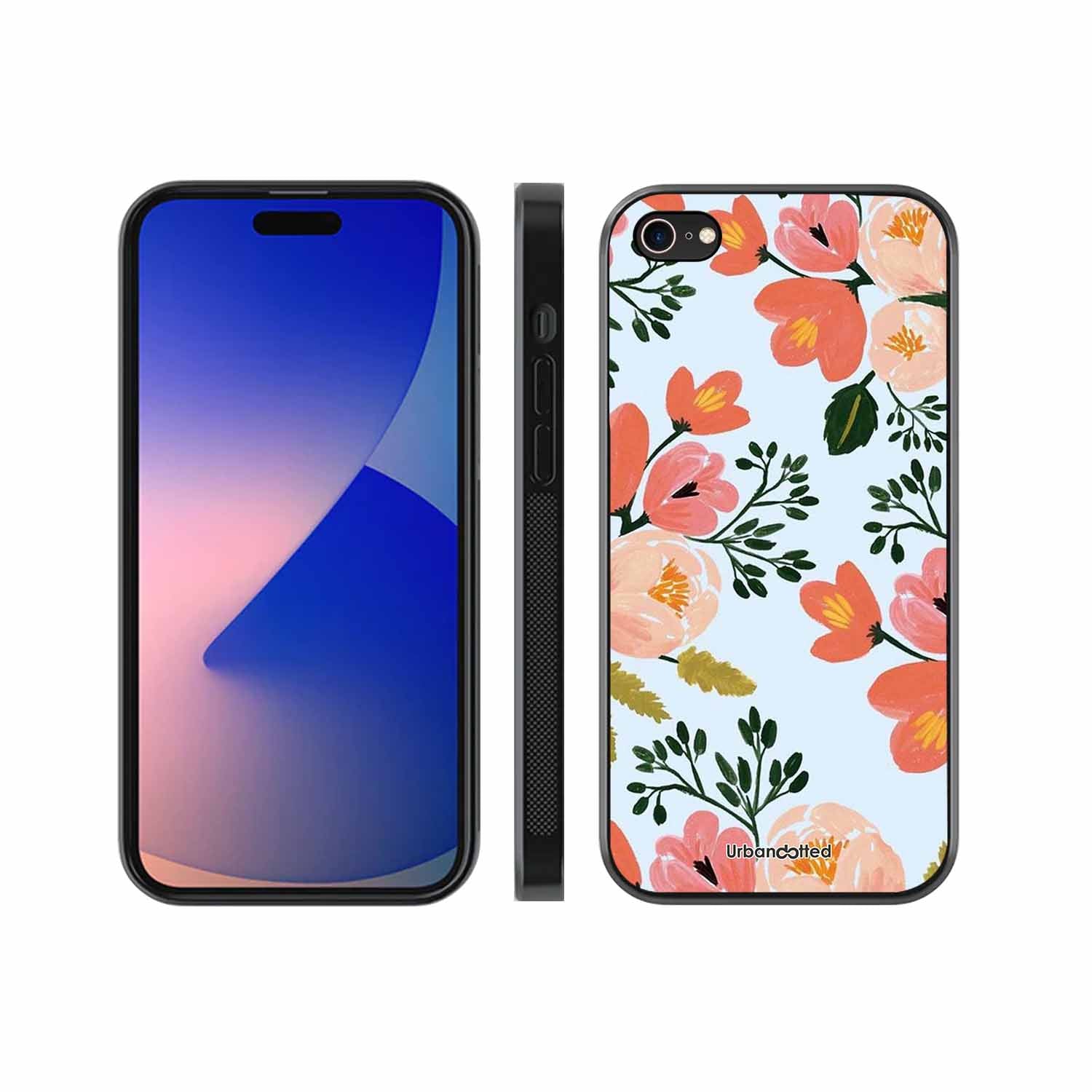 Painted Floral Bouque Glass Case For iPhone 7