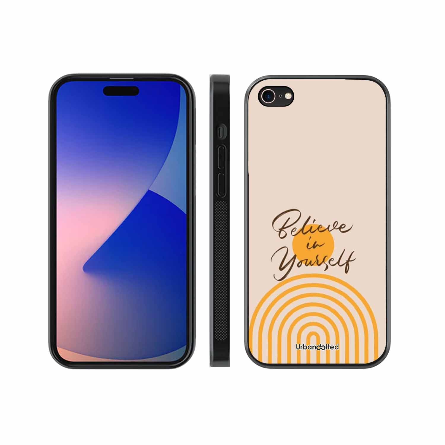 Believe In Yourself Rainbow Glass Case For iPhone 7
