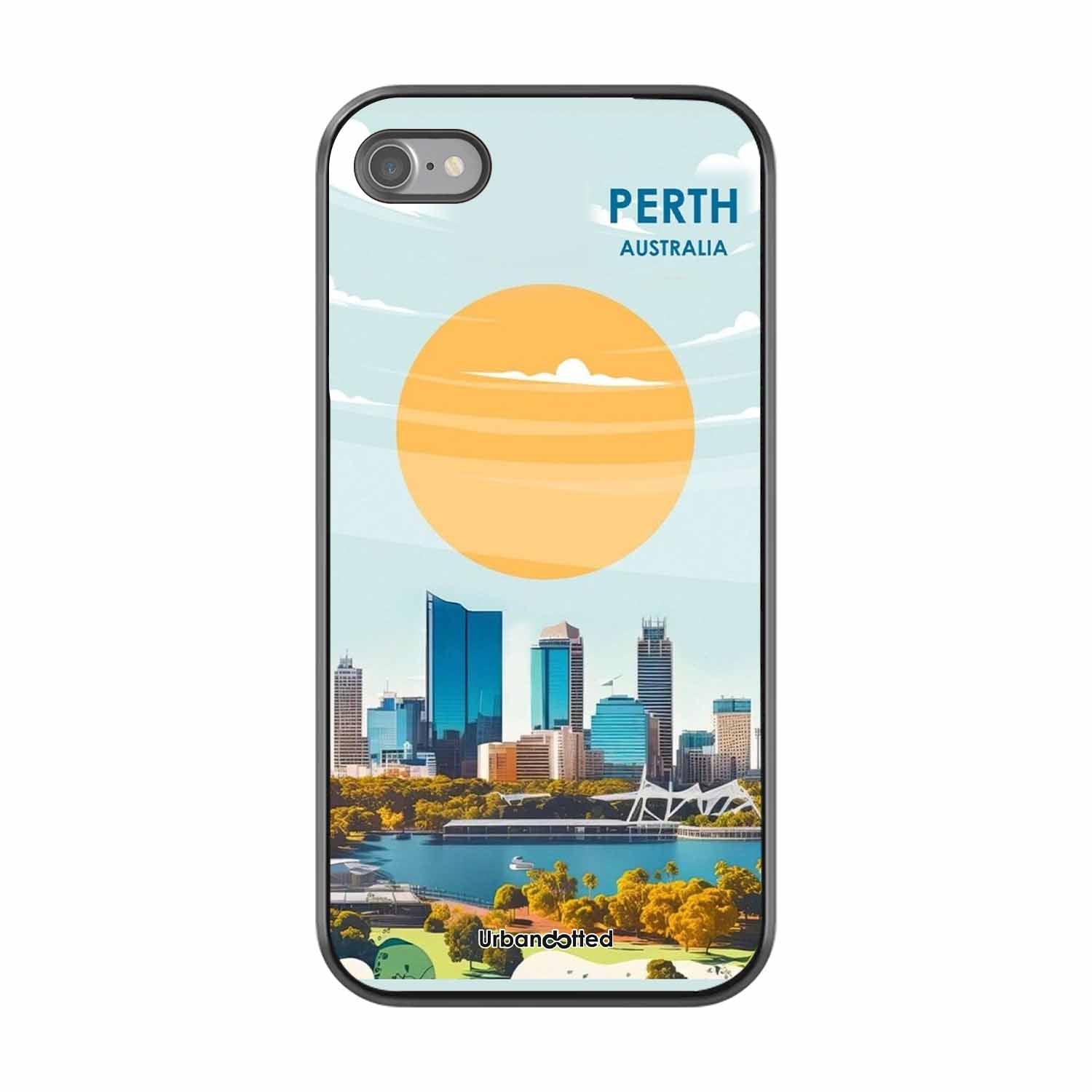 Western Australia Cityscape Glass Case For iPhone SE 2022